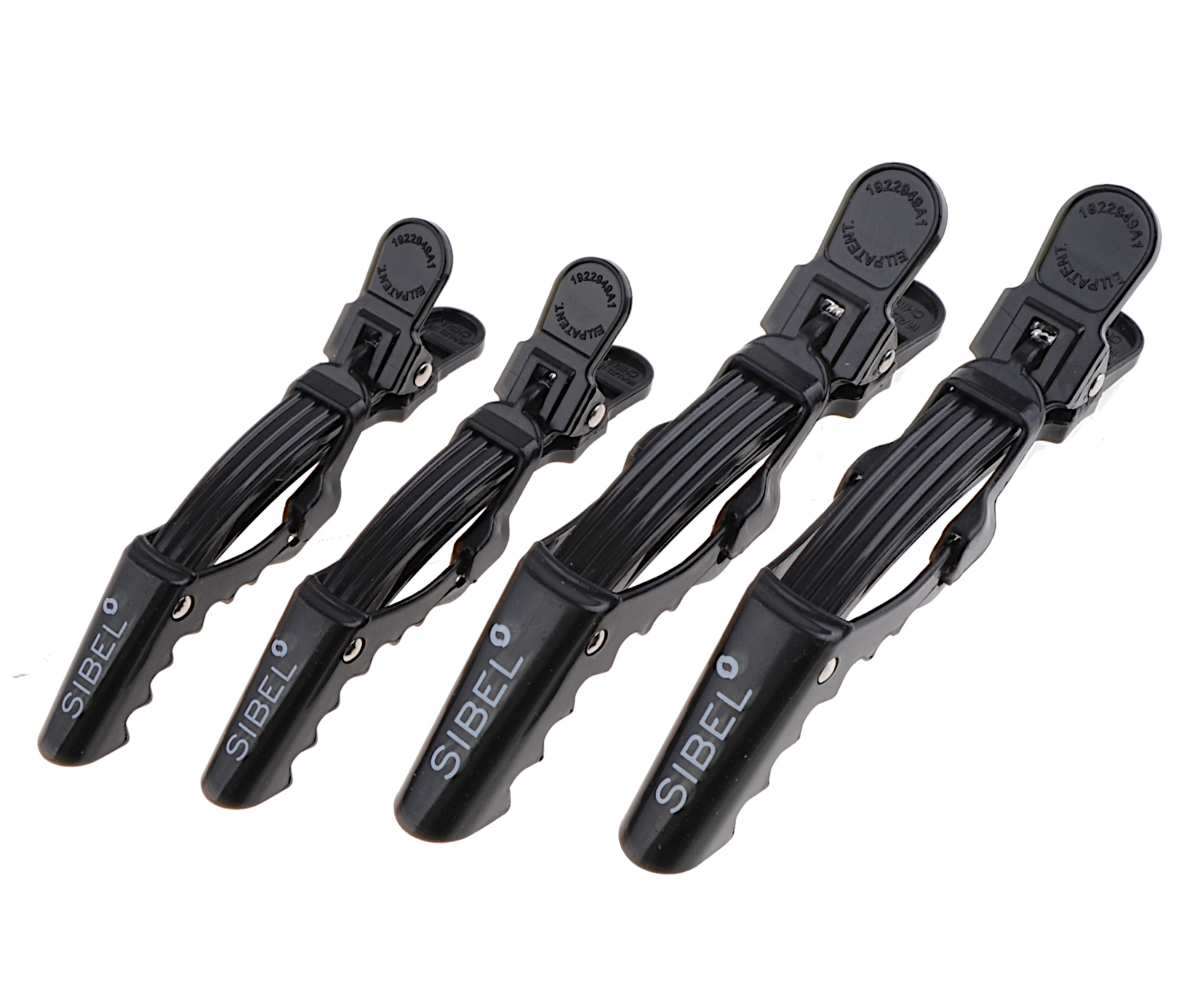 E-shop Klipsy do vlasov Sibel Gator - 9 cm, 11 cm, čierne, 4 ks (934094202) + darček zadarmo