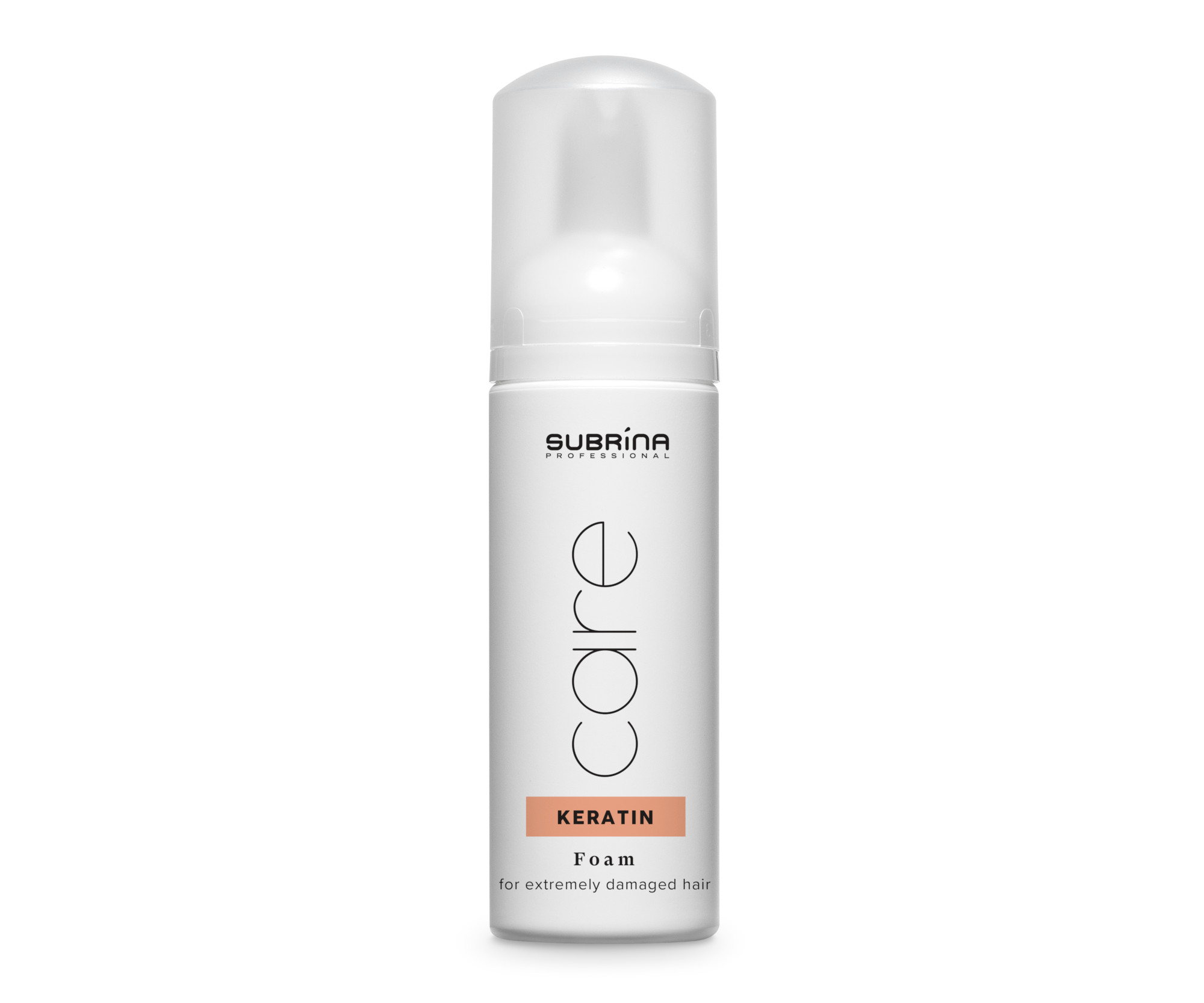 E-shop Bezoplachová pena pre extrémne poškodené vlasy Subrina Professional Care Keratin Foam - 150 ml (060274) + darček zadarmo
