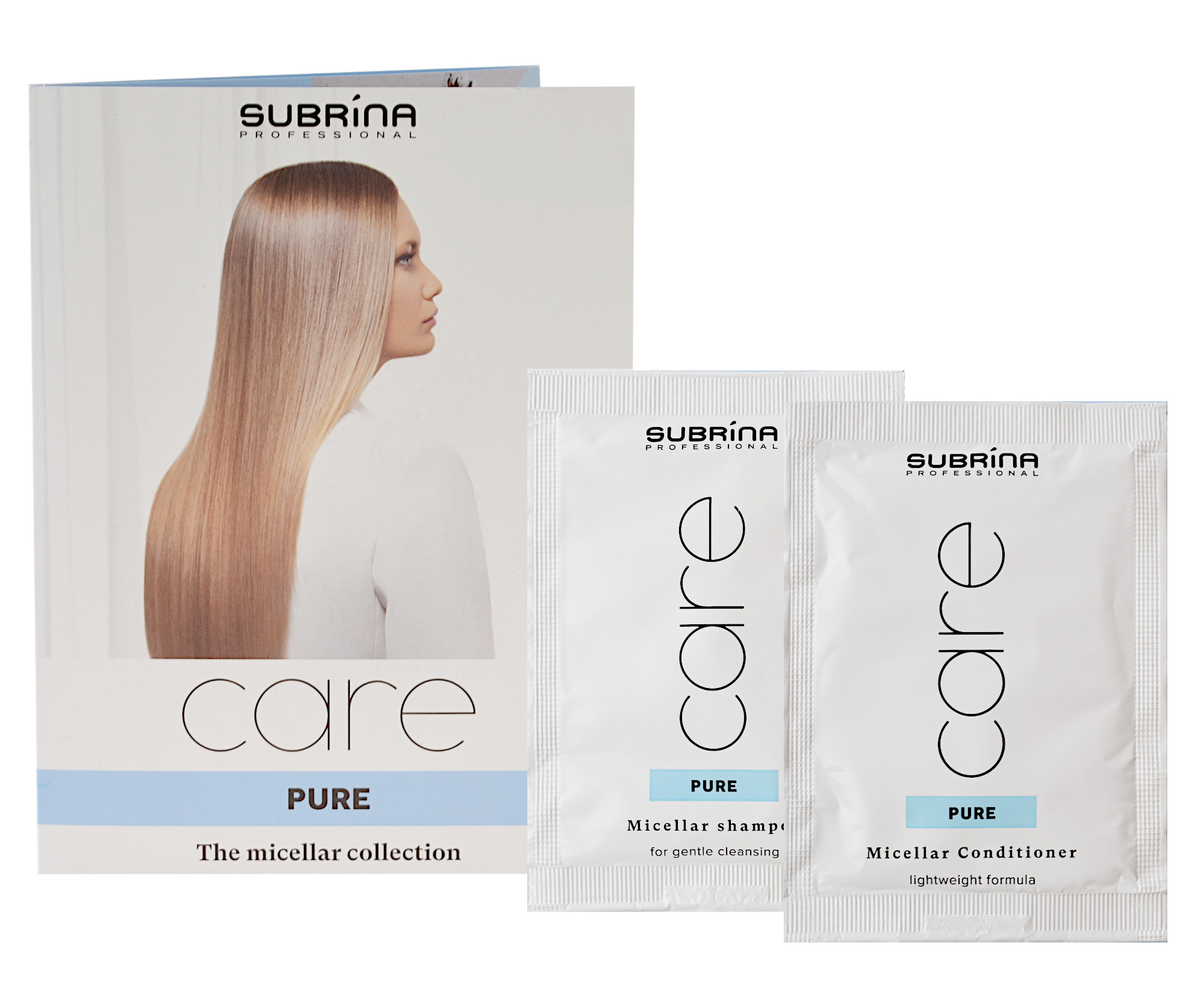 E-shop Objemový micelárny šampón a kondicionér Subrina Professional Care Pure Set - 2 x 10 ml (060368)