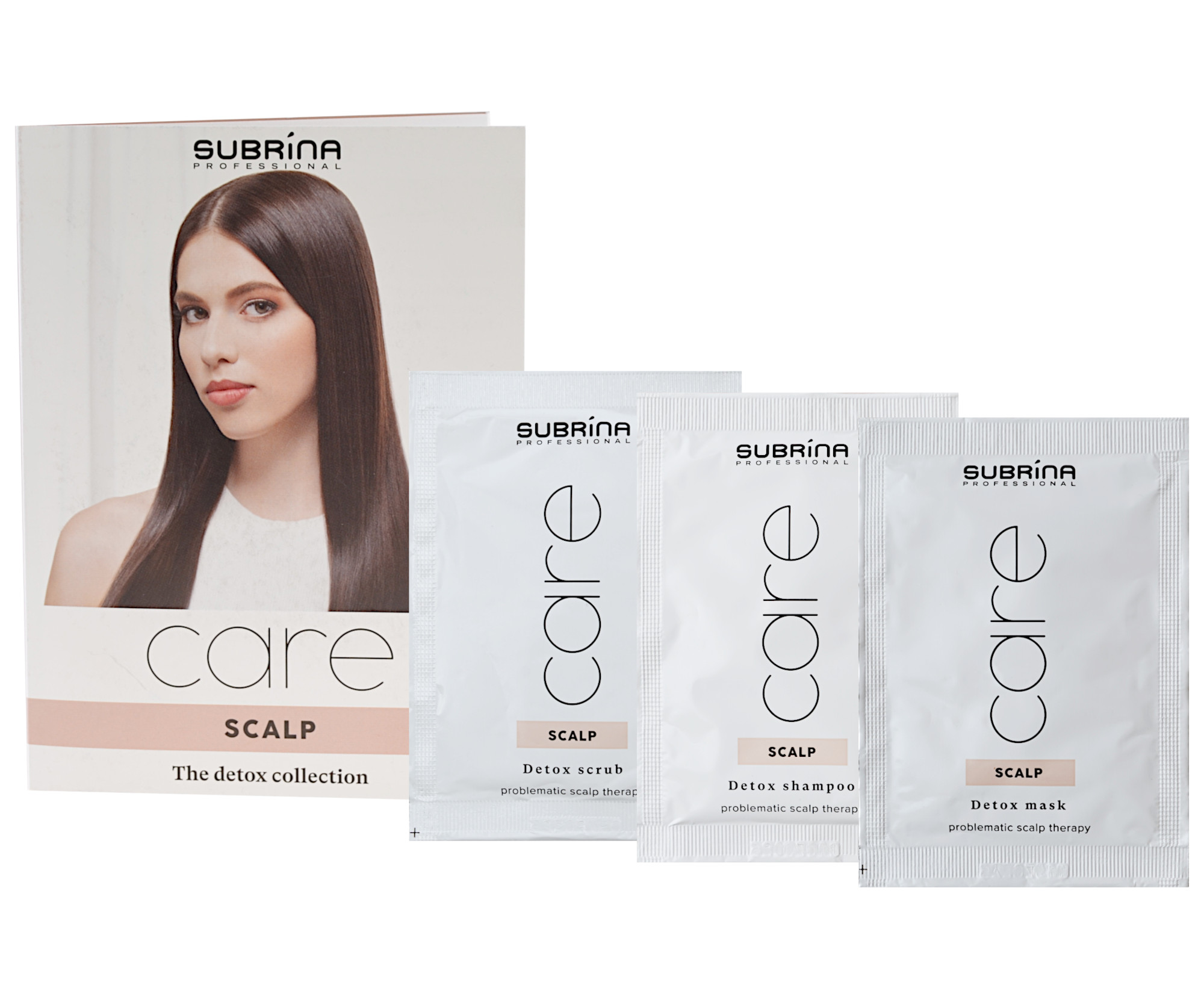E-shop Peeling, šampón a maska pre vlasovú pokožku Subrina Professional Care Scalp Detox Set - 3 x 10 ml (060370)