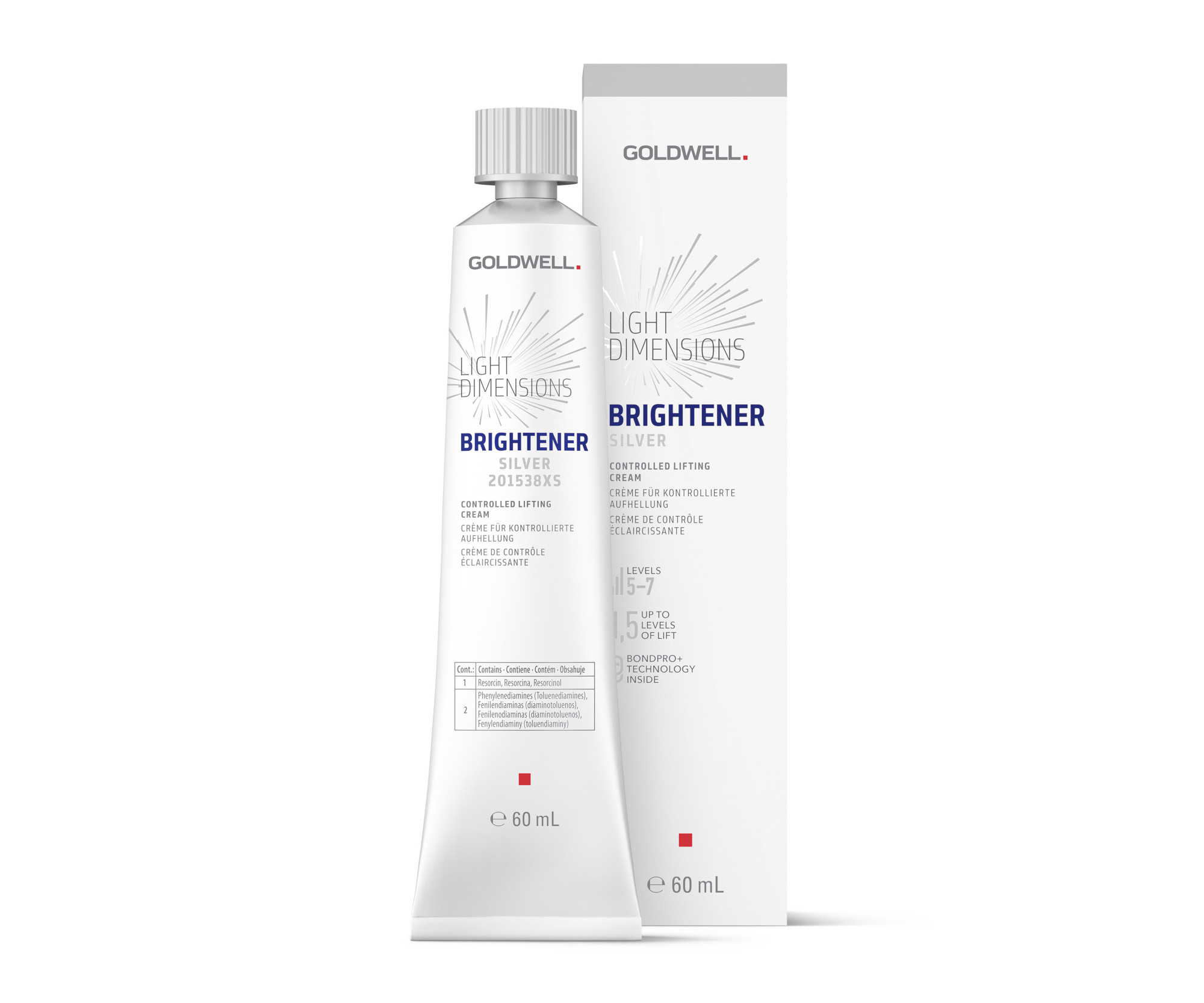 E-shop Krém na oživenie blond odtieňa Goldwell Light Dimensions Brightener Silver - 60 ml, strieborný (201538) + darček zadarmo