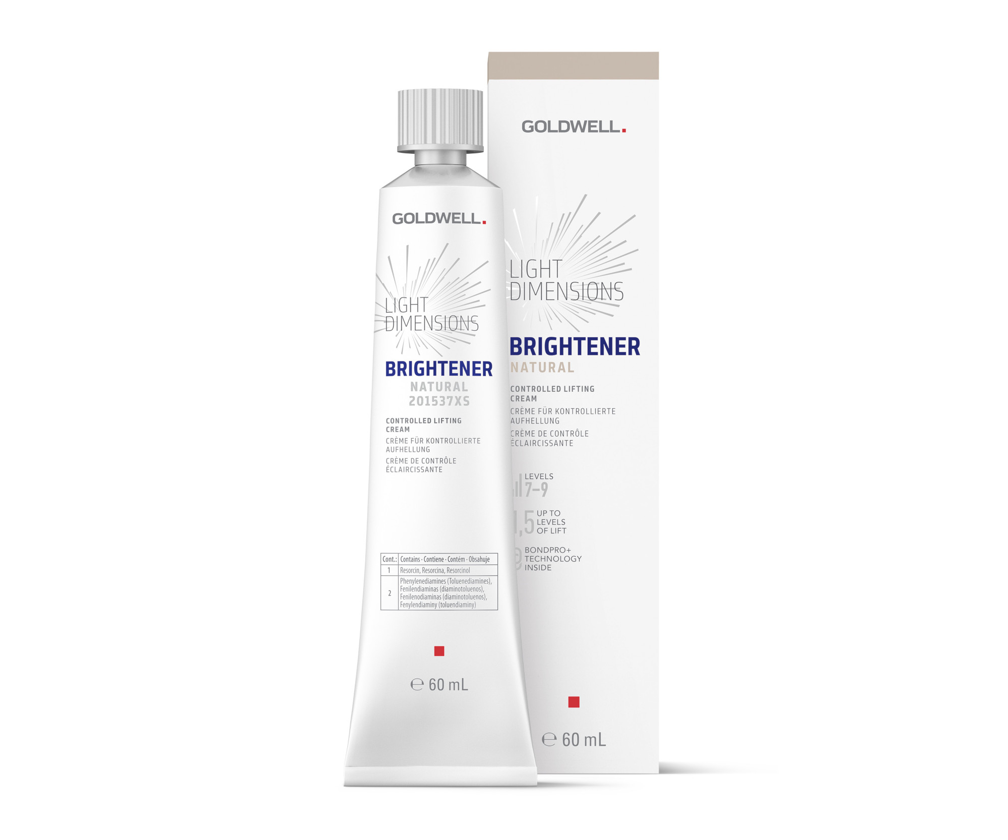 E-shop Krém na oživenie blond odtieňa Goldwell Light Dimensions Brightener Natural - prírodný, 60 ml (201537) + darček zadarmo