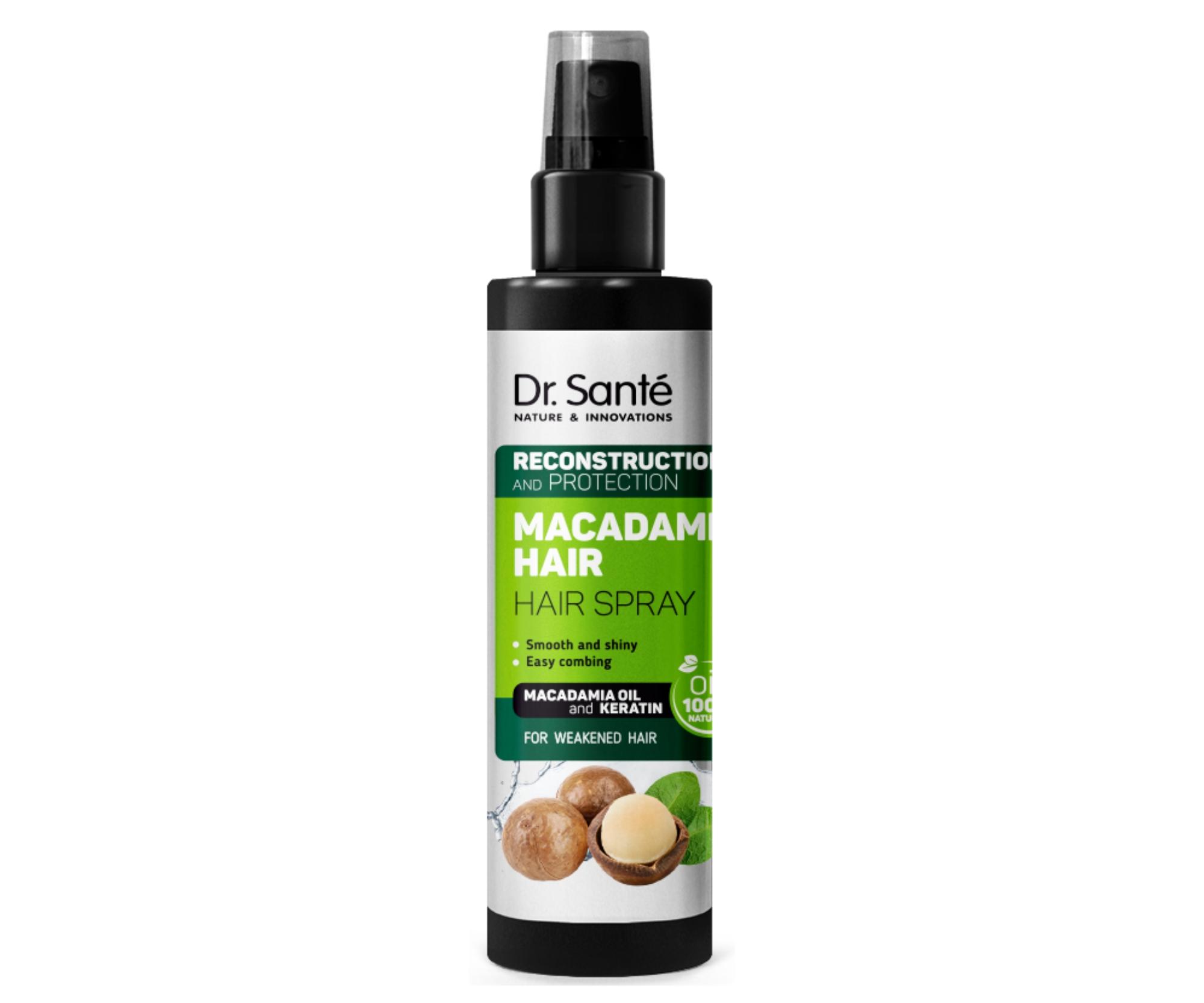 E-shop Sprej pre rekonštrukciu poškodených vlasov Dr. Santé Macadamia - 150 ml