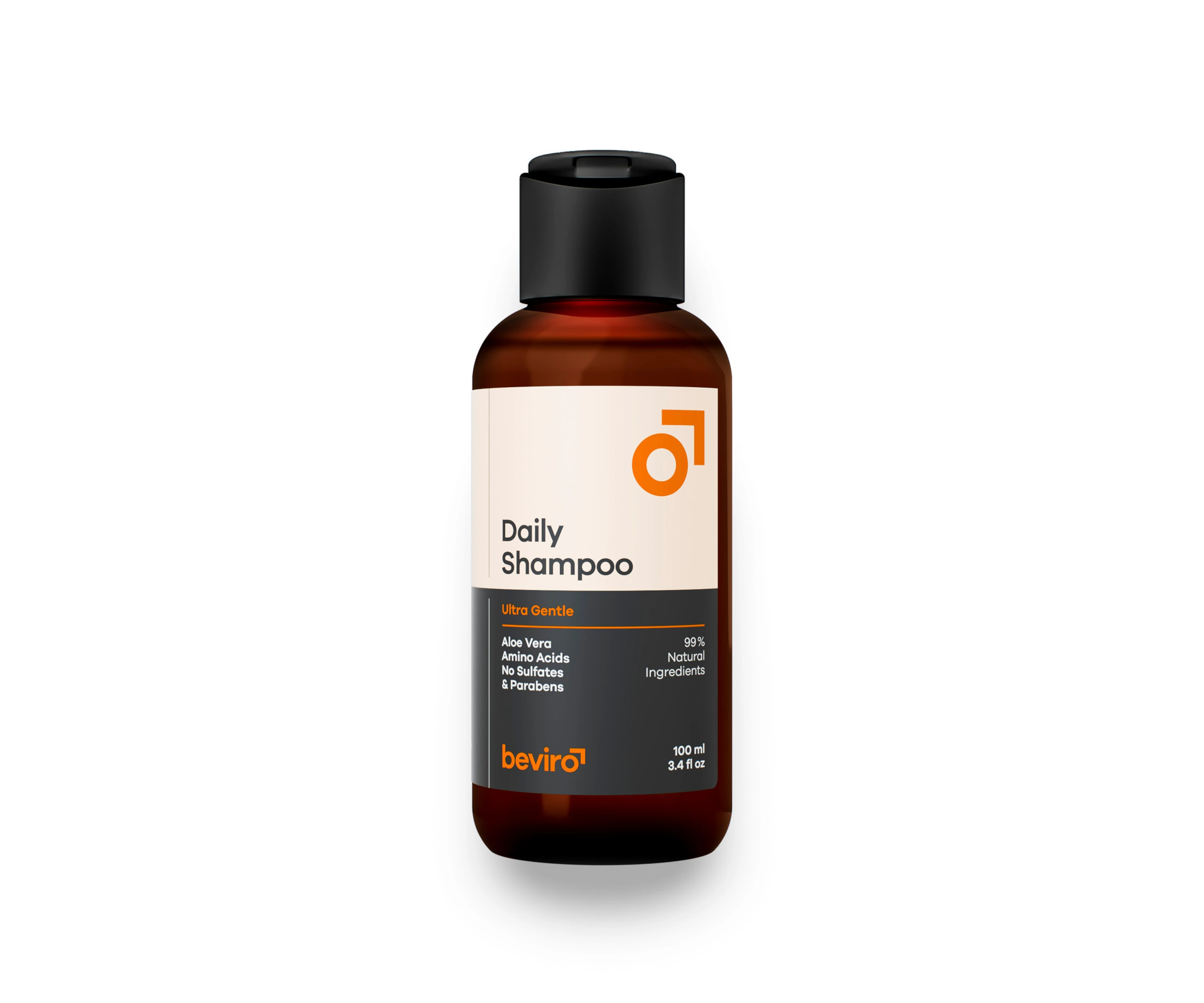 E-shop Prírodný šampón na vlasy pre denné použitie Beviro Daily Shampoo - 100 ml (BV316) + darček zadarmo