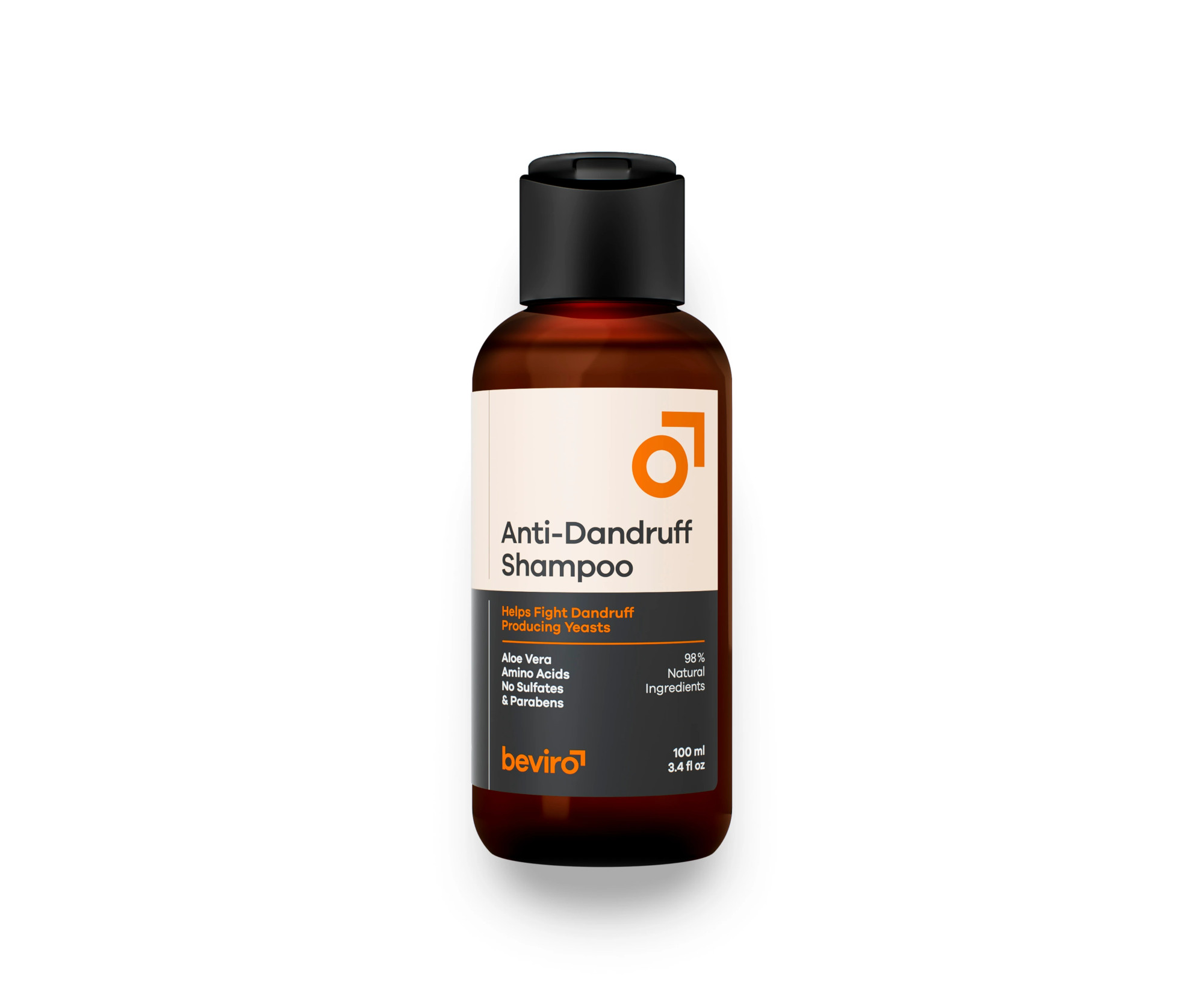 E-shop Prírodný šampón pre mužov proti lupinám Beviro Anti-Dandruff Shampoo - 100 ml (BV318) + darček zadarmo