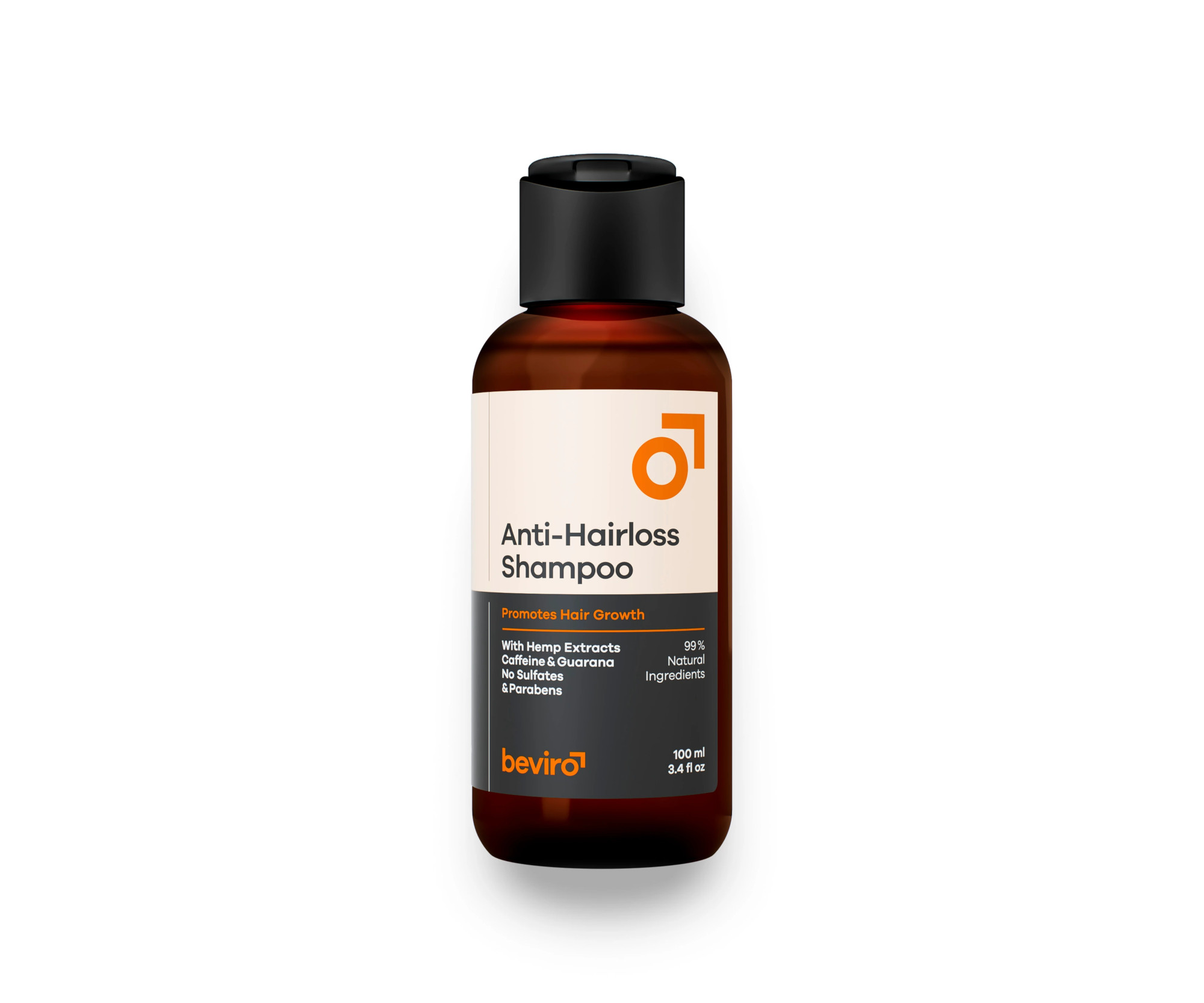 E-shop Prírodný šampón pre mužov proti padaniu vlasov Beviro Anti-Hairloss Shampoo - 100 ml (BV320) + darček zadarmo