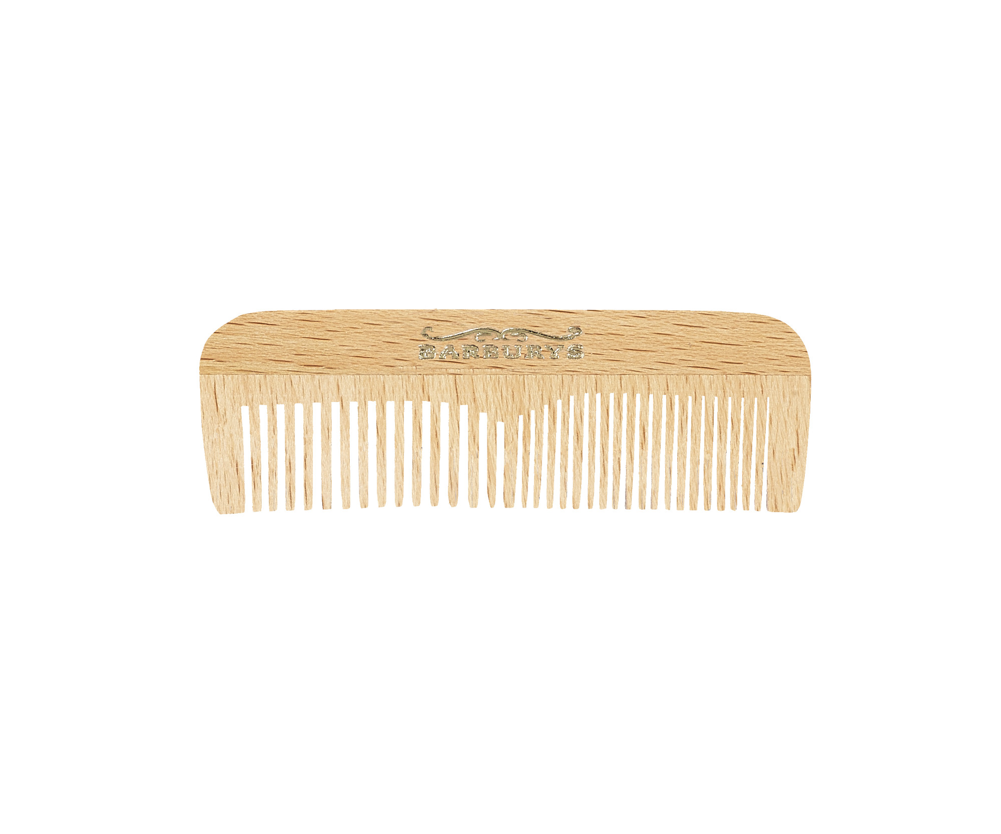 E-shop Hrebeň z bukového dreva Sibel Barburys Steamed Beech Wood Mustache Mini - 7,4 x 2,4 cm (8482508)