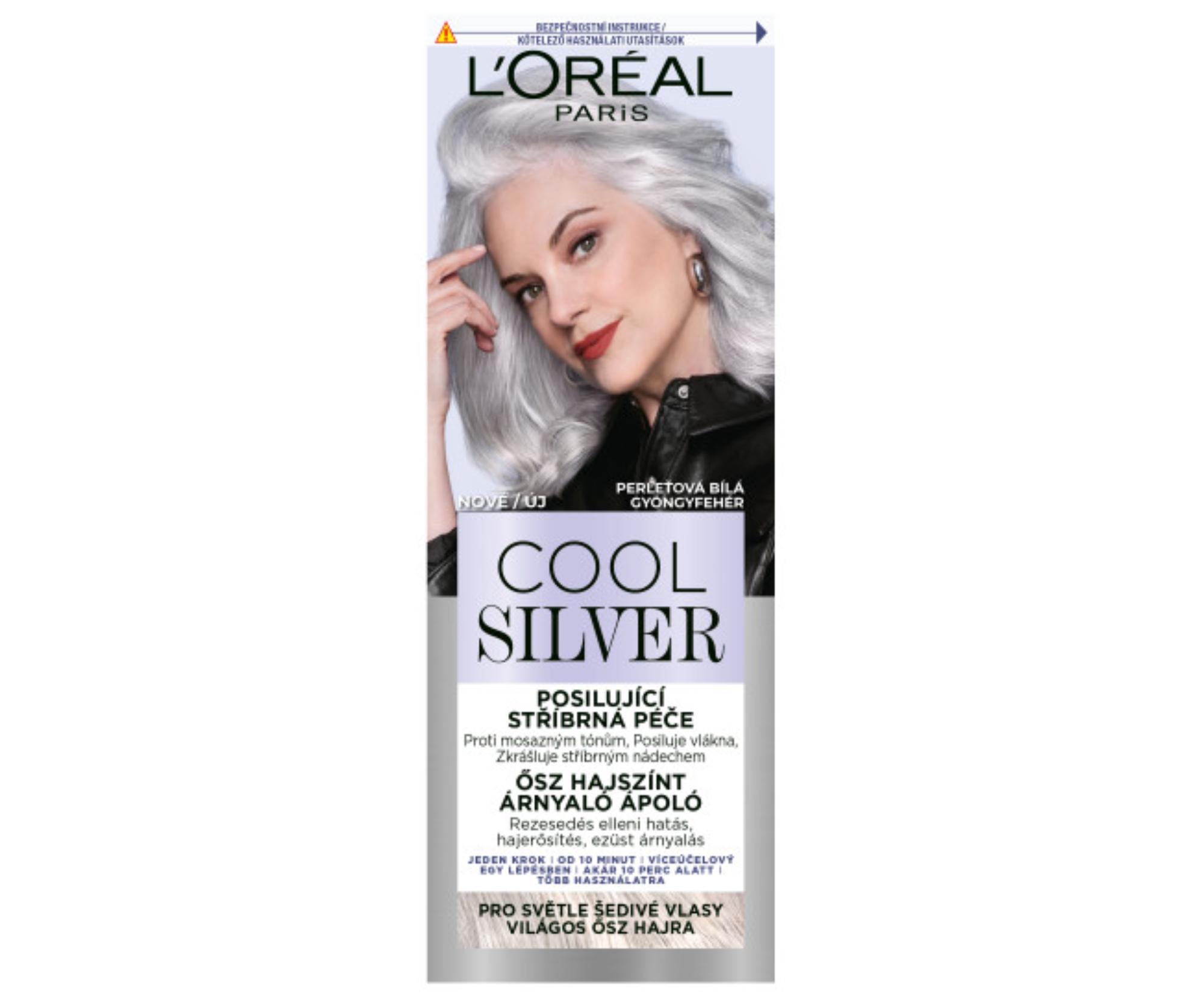 E-shop Posilňujúca strieborná starostlivosť Loréal Paris Cool Silver - perleťová biela, 114 ml - L’Oréal Paris + darček zadarmo