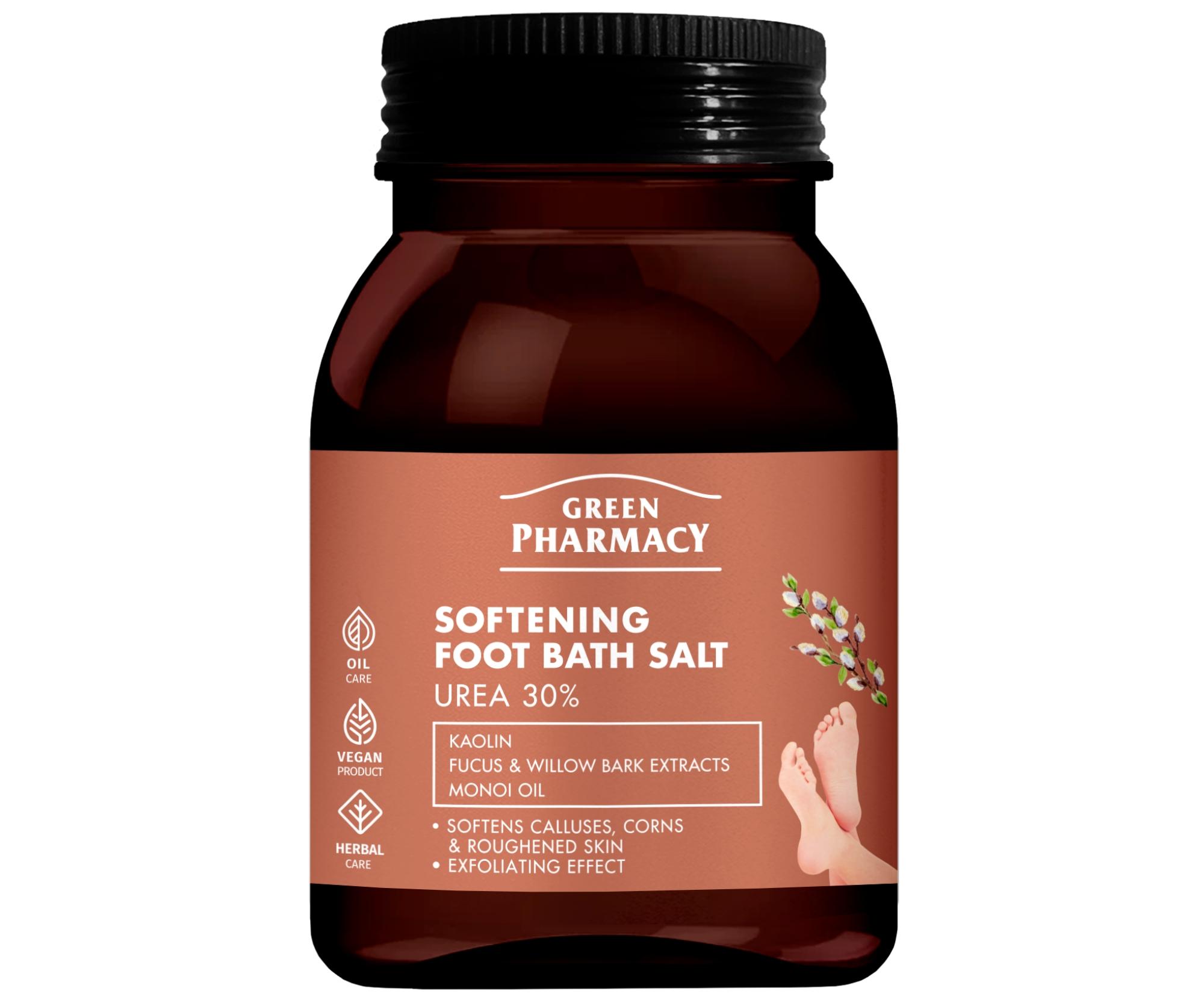 E-shop Zjemňujúca kúpeľová soľ na nohy Green Pharmacy Softening Foot Bath Salt - 400 g