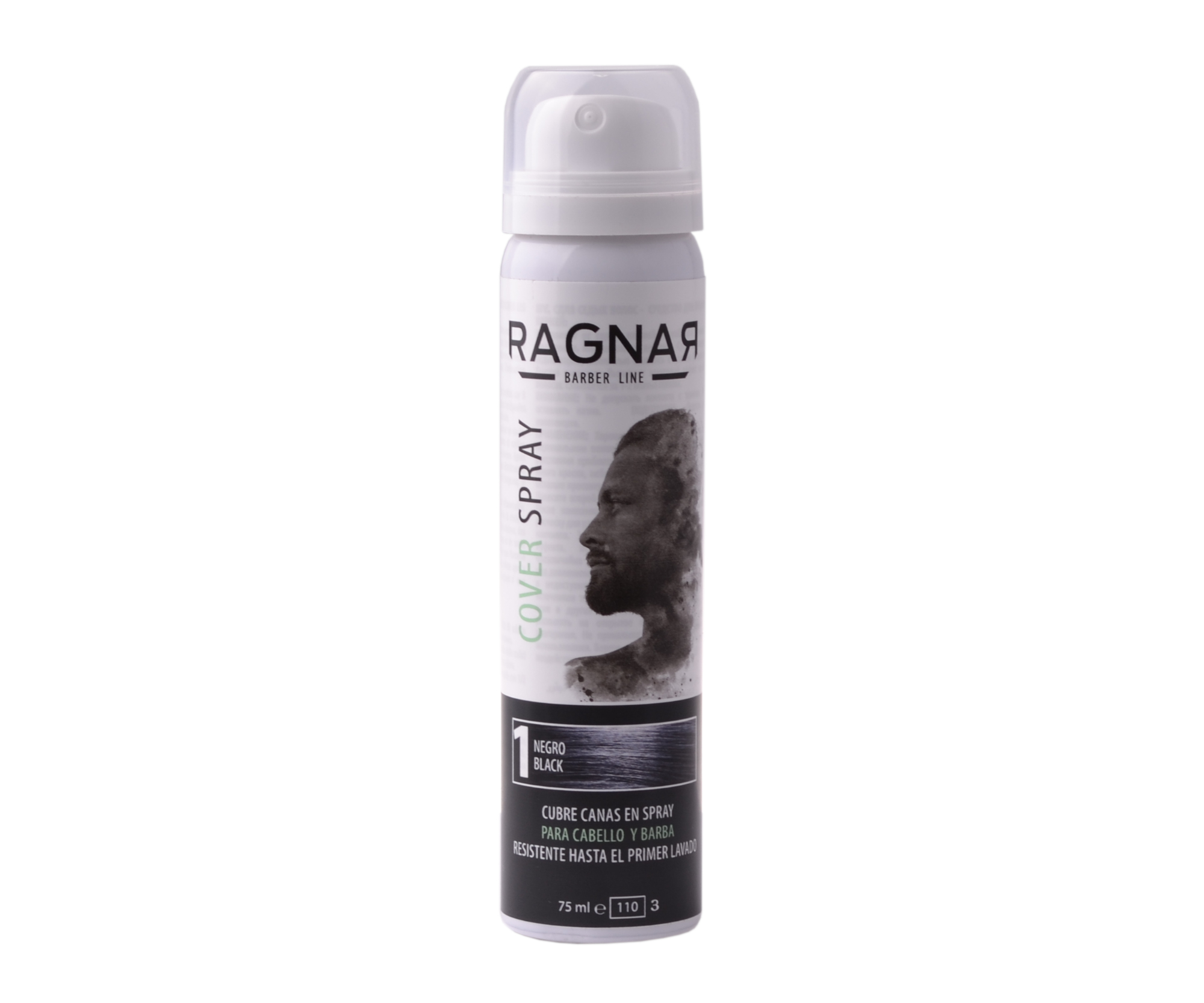 E-shop Sprej na zakrytie odrastov a šedivých vlasov Ragnar Barber Line Cover Spray 75 ml - čierny (07475/50) + darček zadarmo