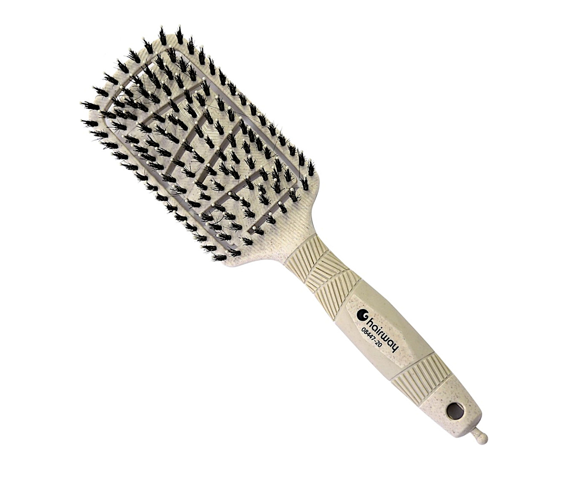 E-shop Kefa na vlasy z organického materiálu s diviačími a polyamidovými štetinami Hairway Organica - béžový (08447-20) + darček zadarmo