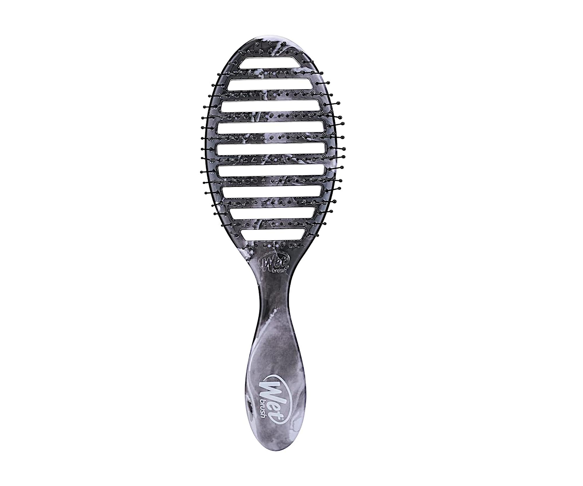E-shop Kefa na rozčesávanie a fúkanie vlasov Wet Brush Speed Dry Metallic Marble - mramorový + darček zadarmo