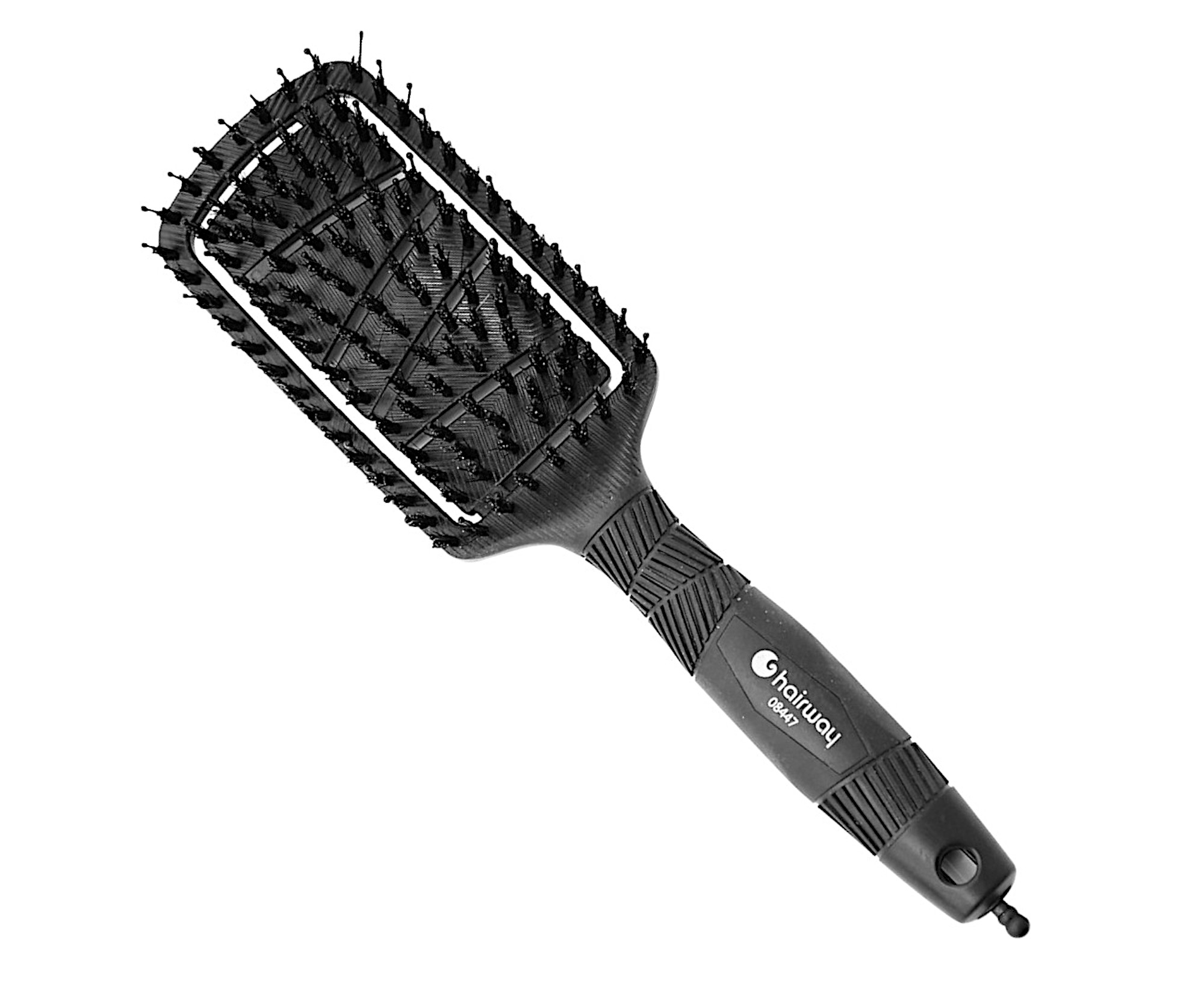 E-shop Kefa z organického materiálu s diviačími a polyamidovými štetinami Hairway Organica - čierna (08447) + darček zadarmo