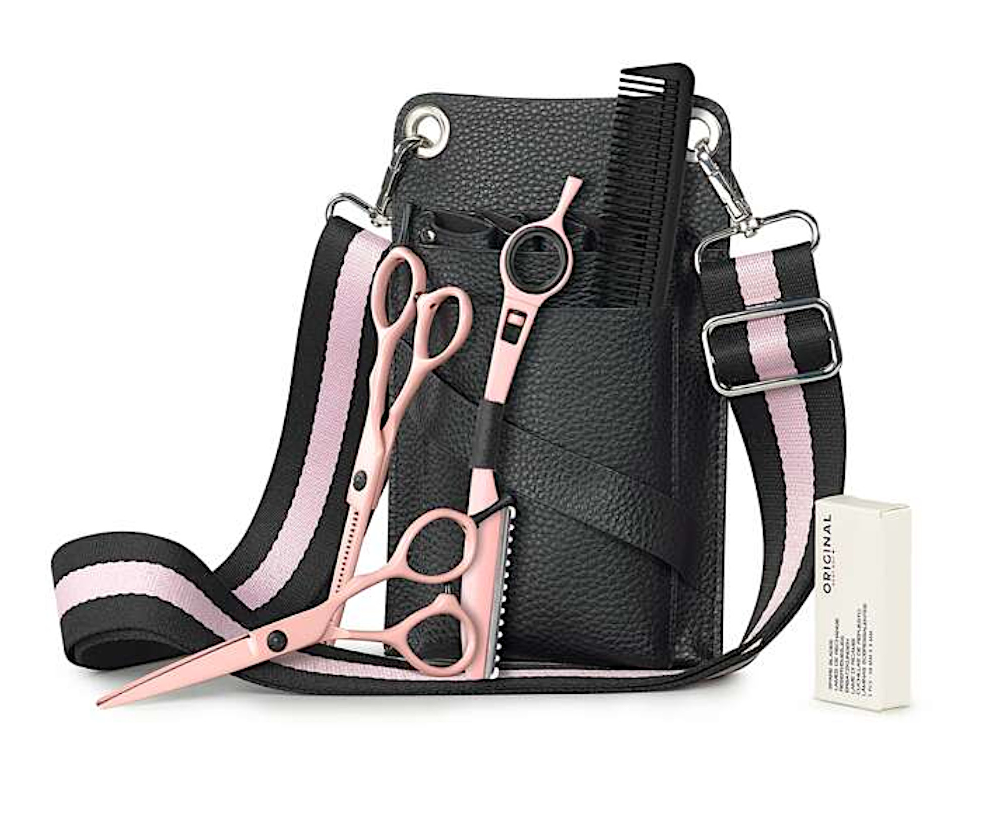 Kadernícka sada nožníc, efilačných nožníc, britvy, hrebeňa a puzdra Original Best Buy Mia (P005185) + darček zadarmo