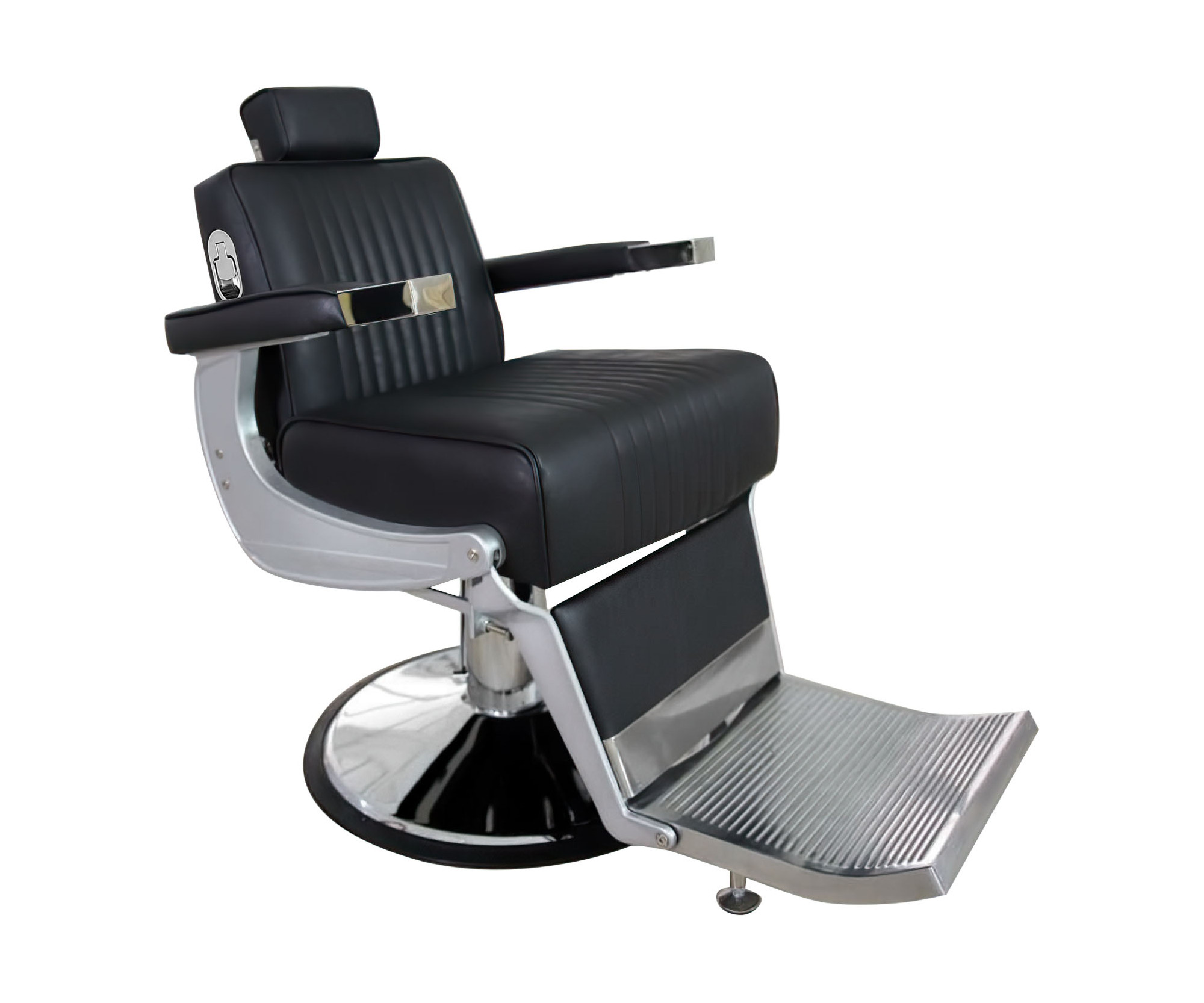 E-shop Kadernícke barber kreslo Hairway David - strieborno-čierne (56797-YD29) + darček zadarmo