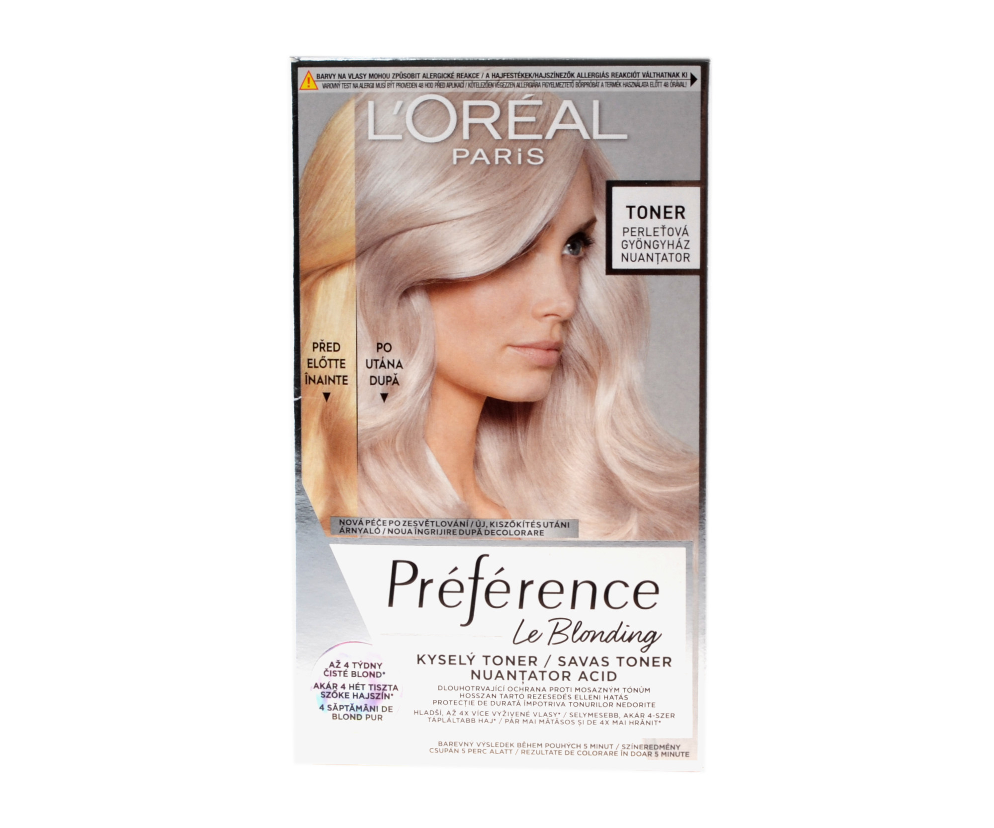 E-shop Neutralizačný toner na vlasy s kyslým pH Loréal Paris Préférence Le Blonding - perleťový - L’Oréal Paris + darček zadarmo
