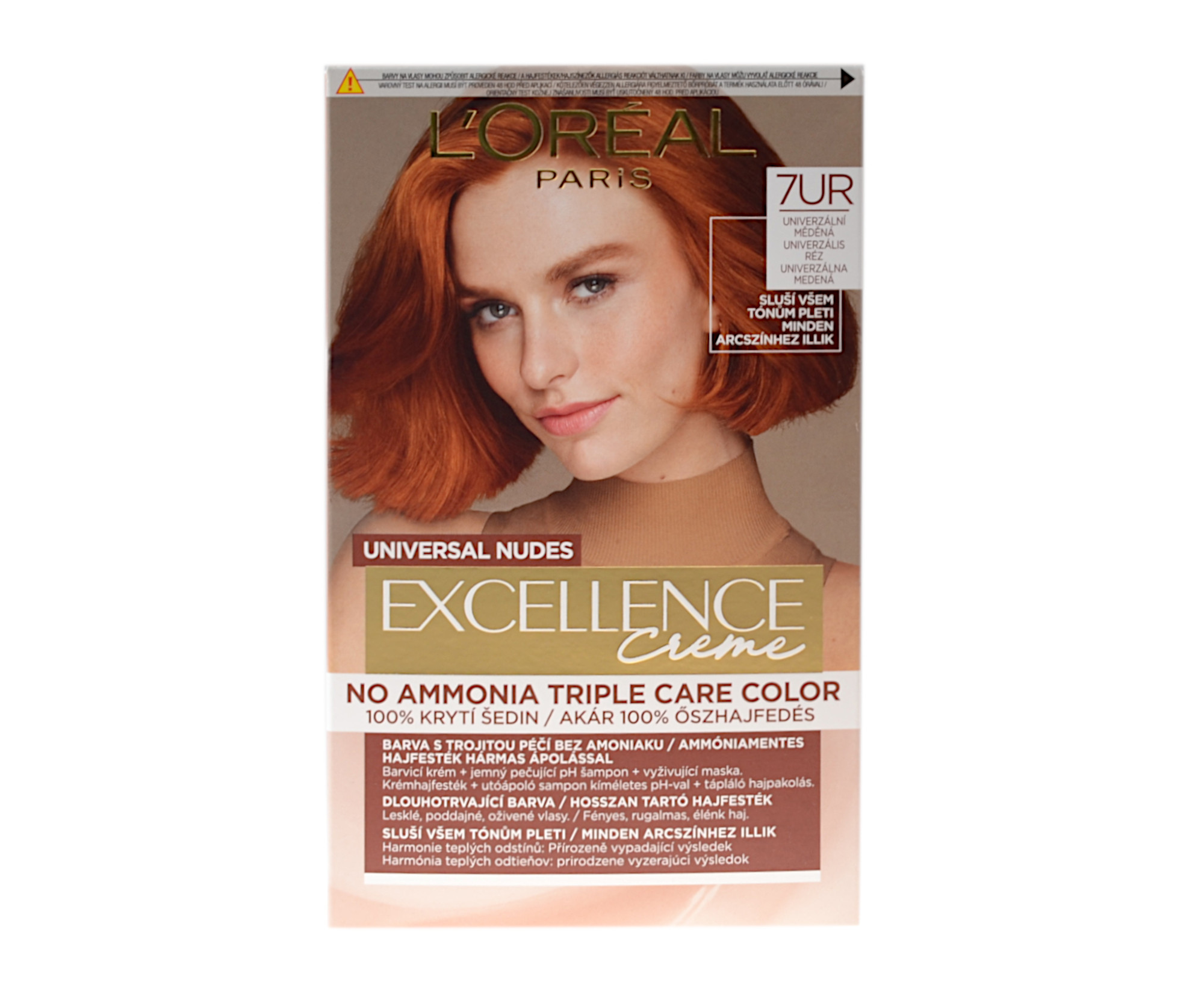 E-shop Permanentná farba Loréal Excellence Creme - 7UR univerzálna medená - L’Oréal Paris + darček zadarmo