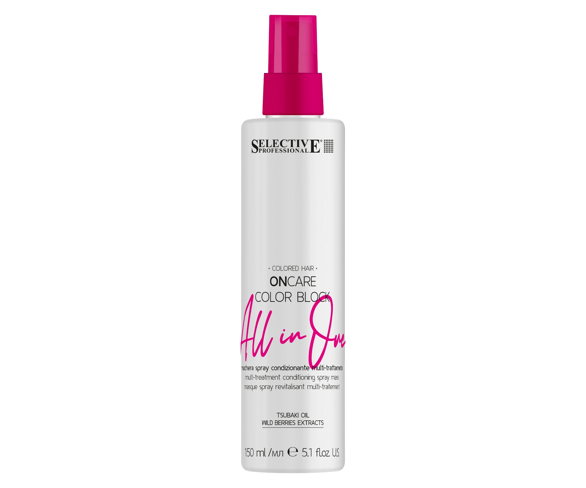 E-shop Maska v spreji pre farbené vlasy Selective Professional OnCare Color Block All in One - 150 ml (83241) + darček zadarmo