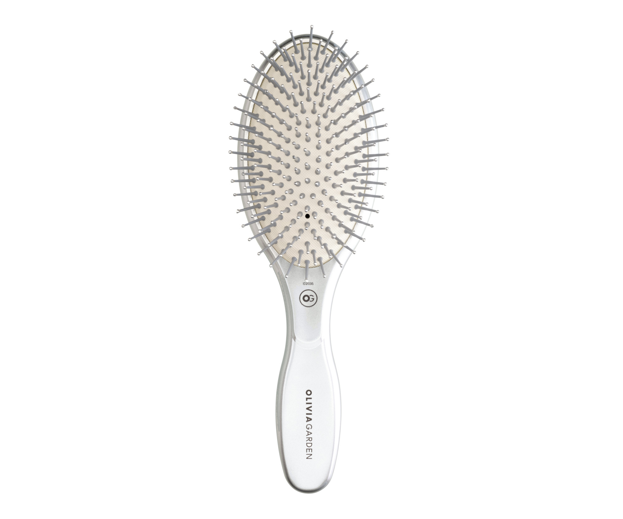 E-shop Kefa na vlasy Olivia Garden Expert Care Oval Nylon - strieborná + darček zadarmo