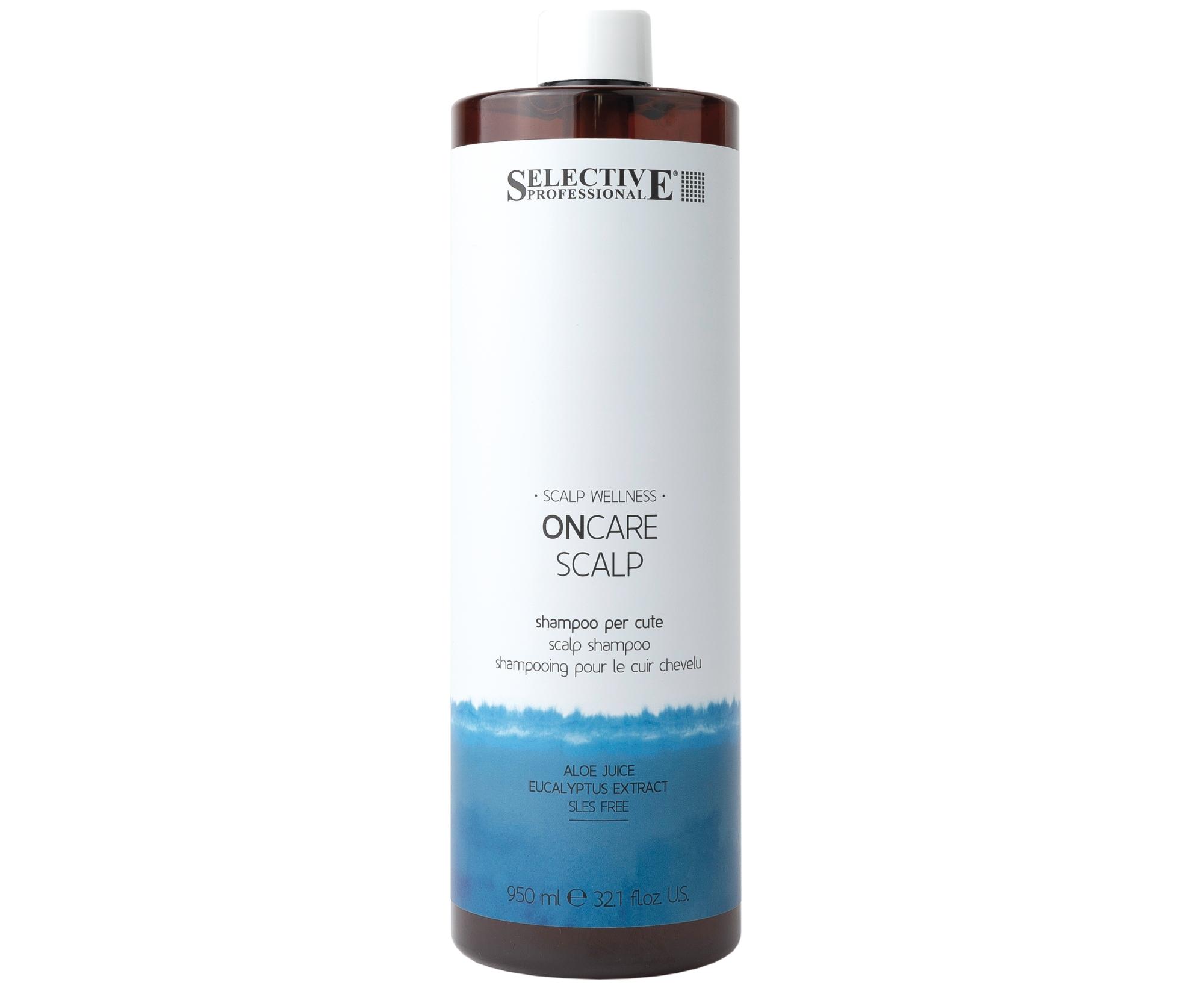 E-shop Čistiaci šampón pre všetky typy vlasov Selective Professional OnCare Scalp Shampoo - 950 ml + darček zadarmo