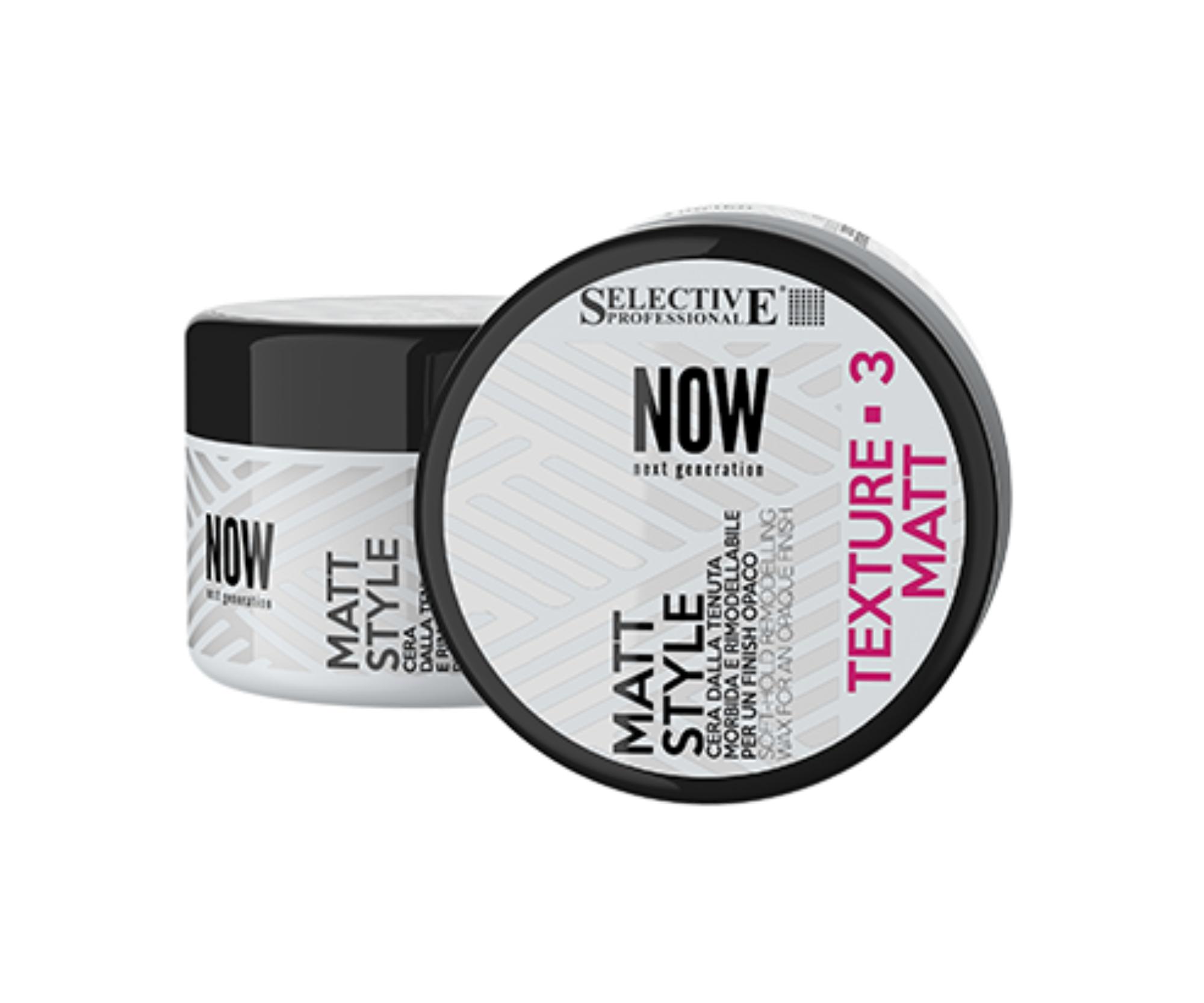 E-shop Matný vosk na vlasy Selective Professional Now Matt Style - 100 ml + darček zadarmo