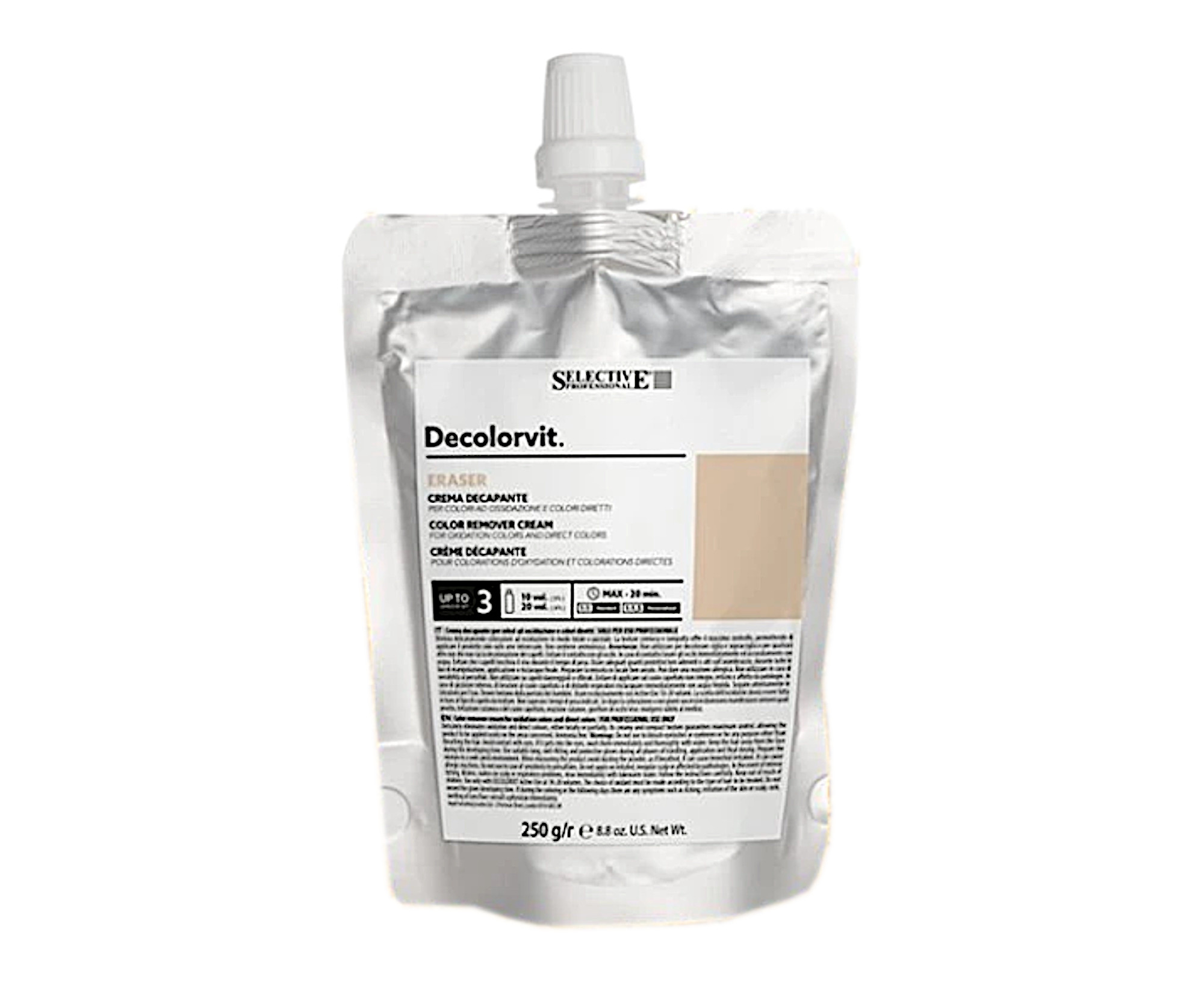E-shop Krémový odstraňovač farby Selective Professional Decolorvit Eraser - 250 g + darček zadarmo
