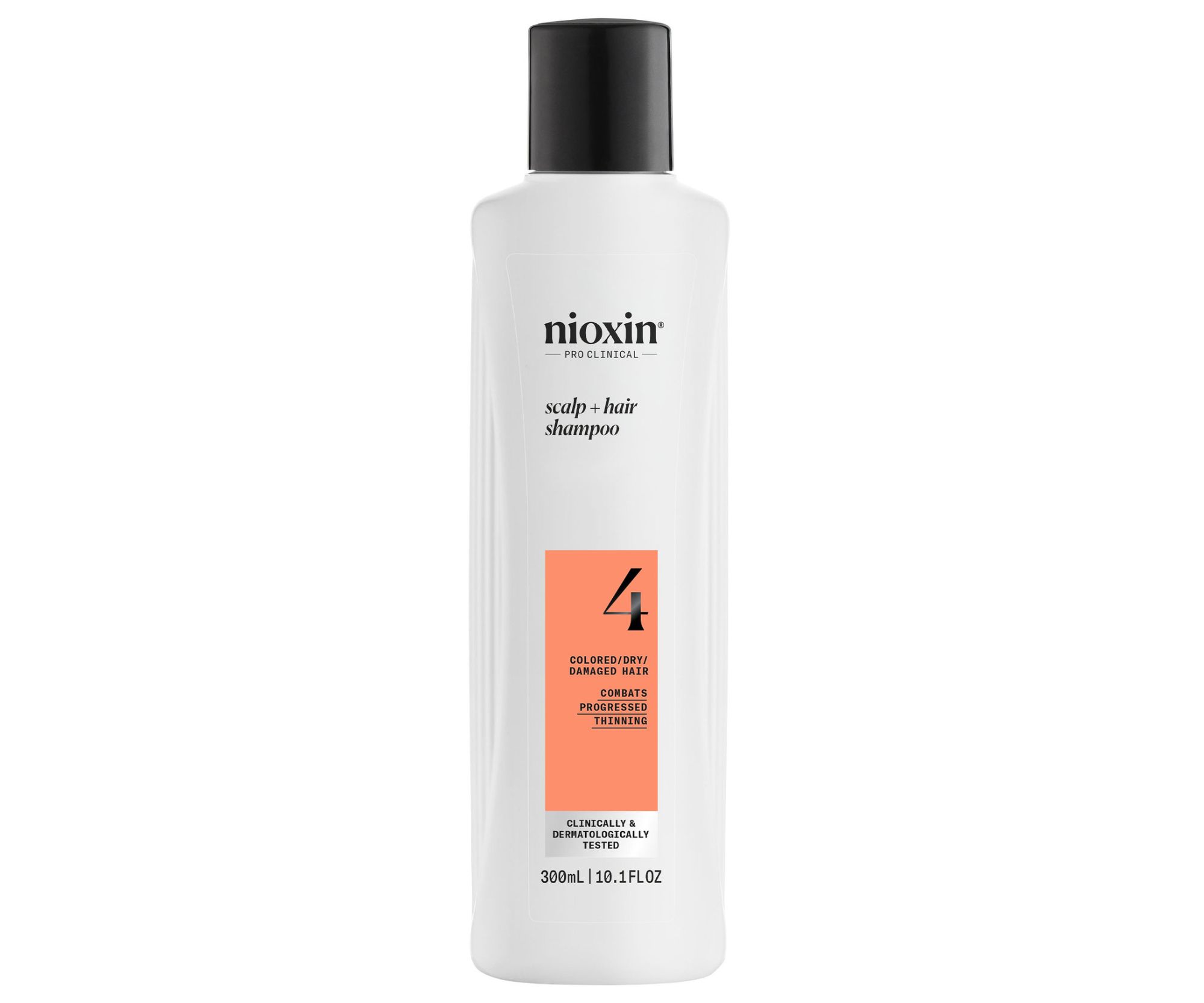 E-shop Čistiaci šampón pre silne rednúce farbené vlasy Nioxin System 4 Scalp + Hair Shampoo - 300 ml (99350179999) + darček zadarmo