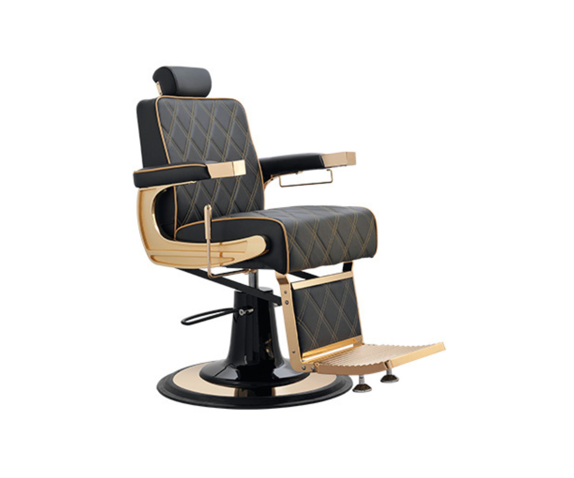 E-shop Kadernícke barber kreslo Weelko Crew Gold - zlaté + darček zadarmo