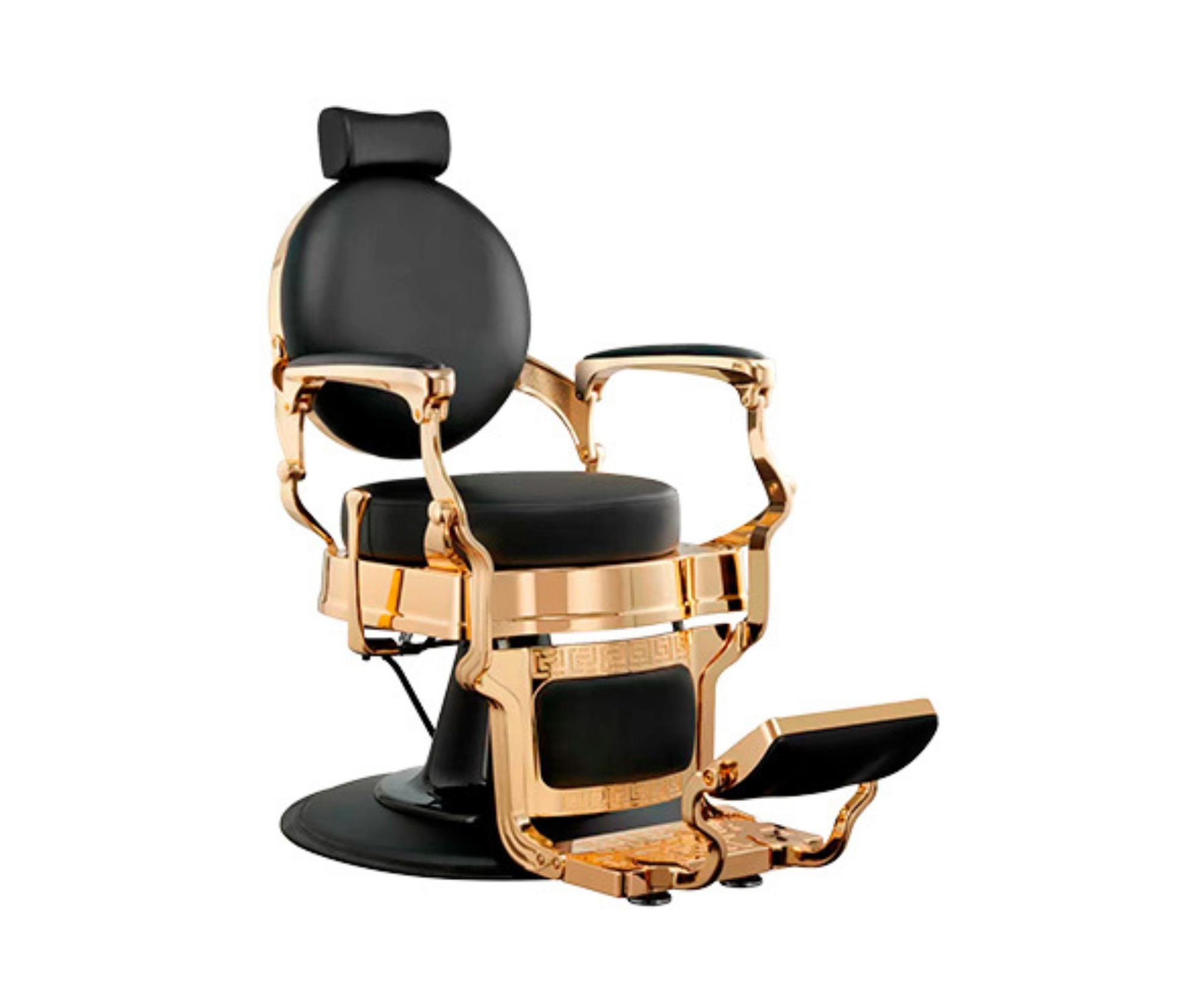 E-shop Kadernícke barber kreslo Weelko Shor Gold - zlaté + darček zadarmo