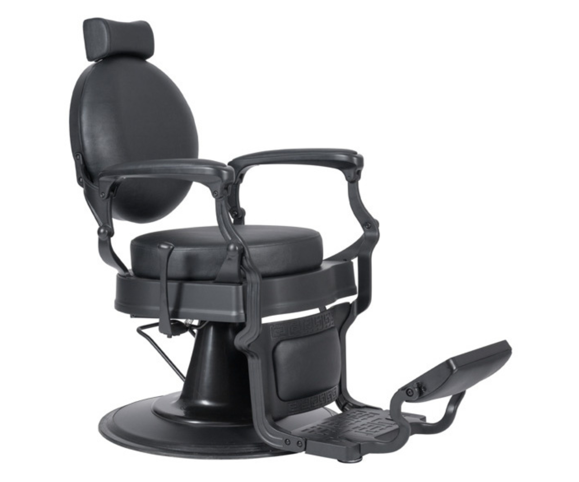E-shop Kadernícke barber kreslo Weelko Shor Black - čierné + darček zadarmo
