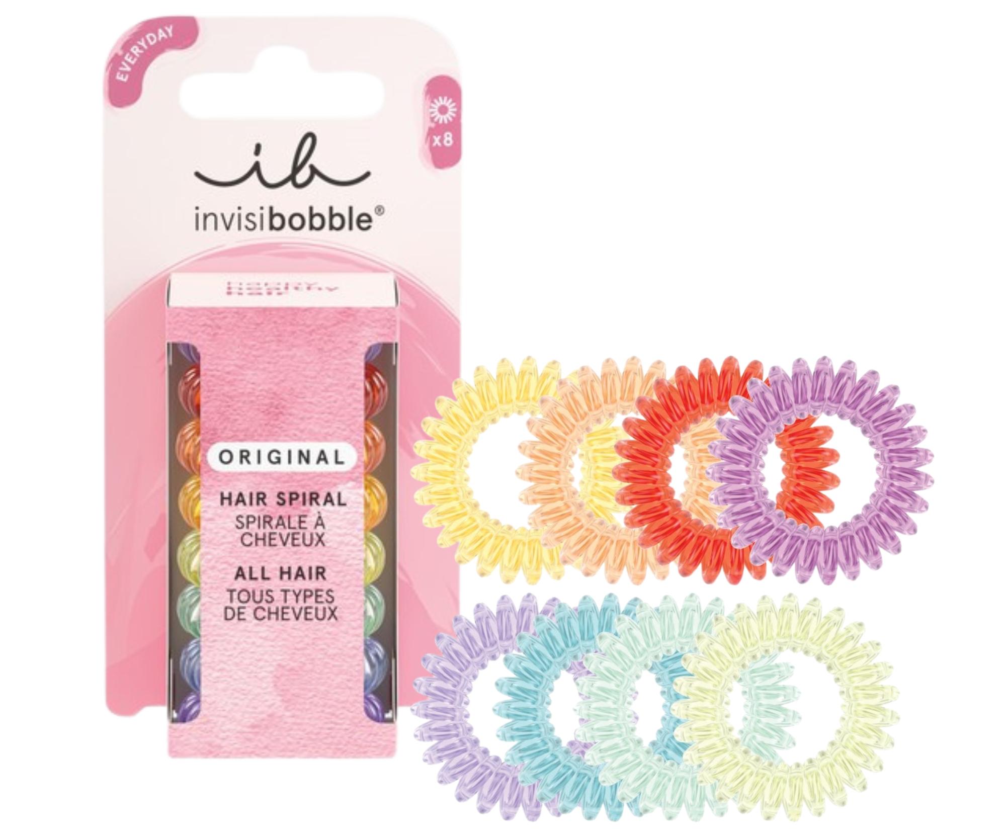 E-shop Sada špirálových gumičiek do vlasov Invisibobble Original Rainbow Vibes - 8 ks + darček zadarmo