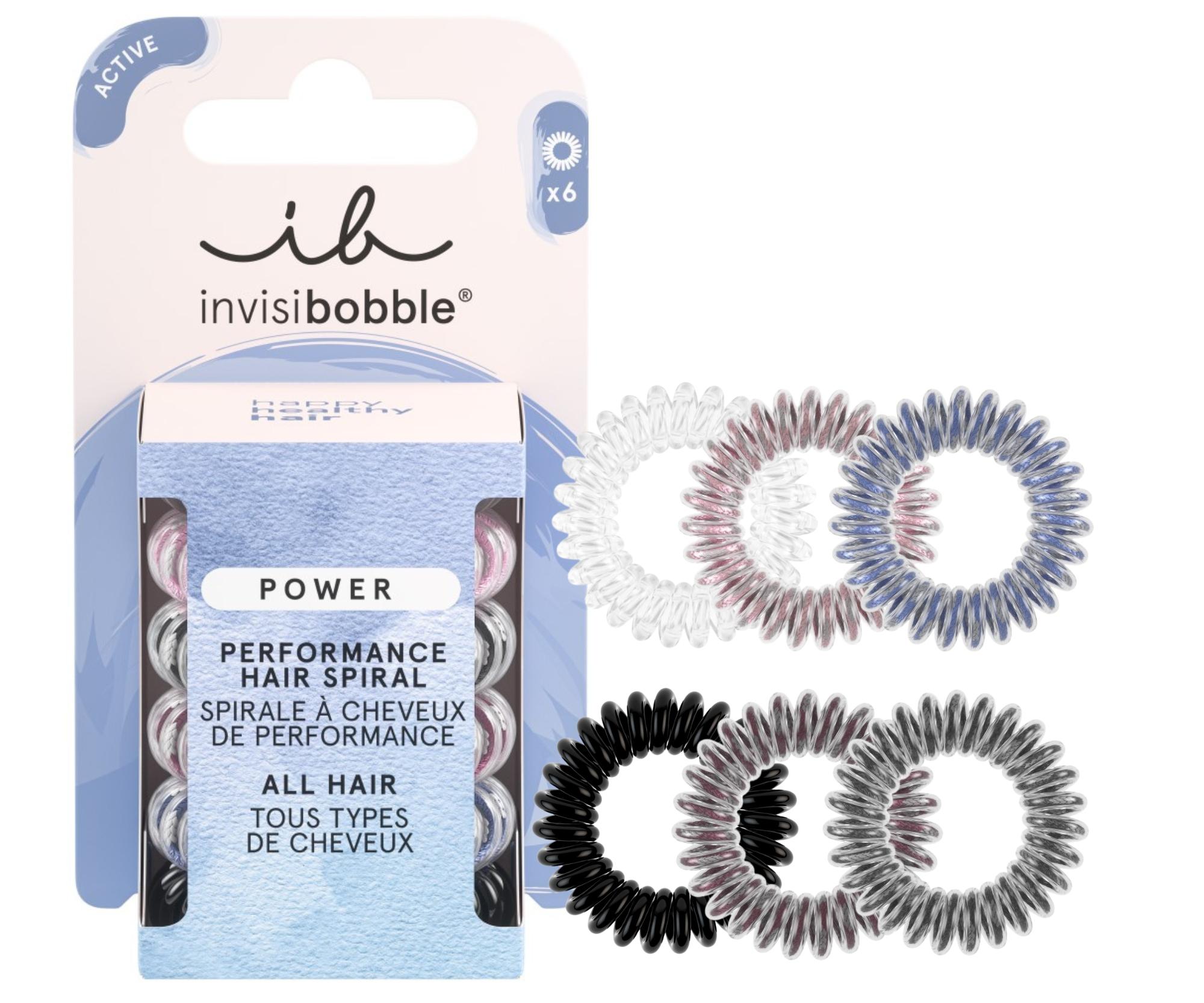 E-shop Sada špirálových gumičiek do vlasov Invisibobble Power Be Visible - 6 ks + darček zadarmo