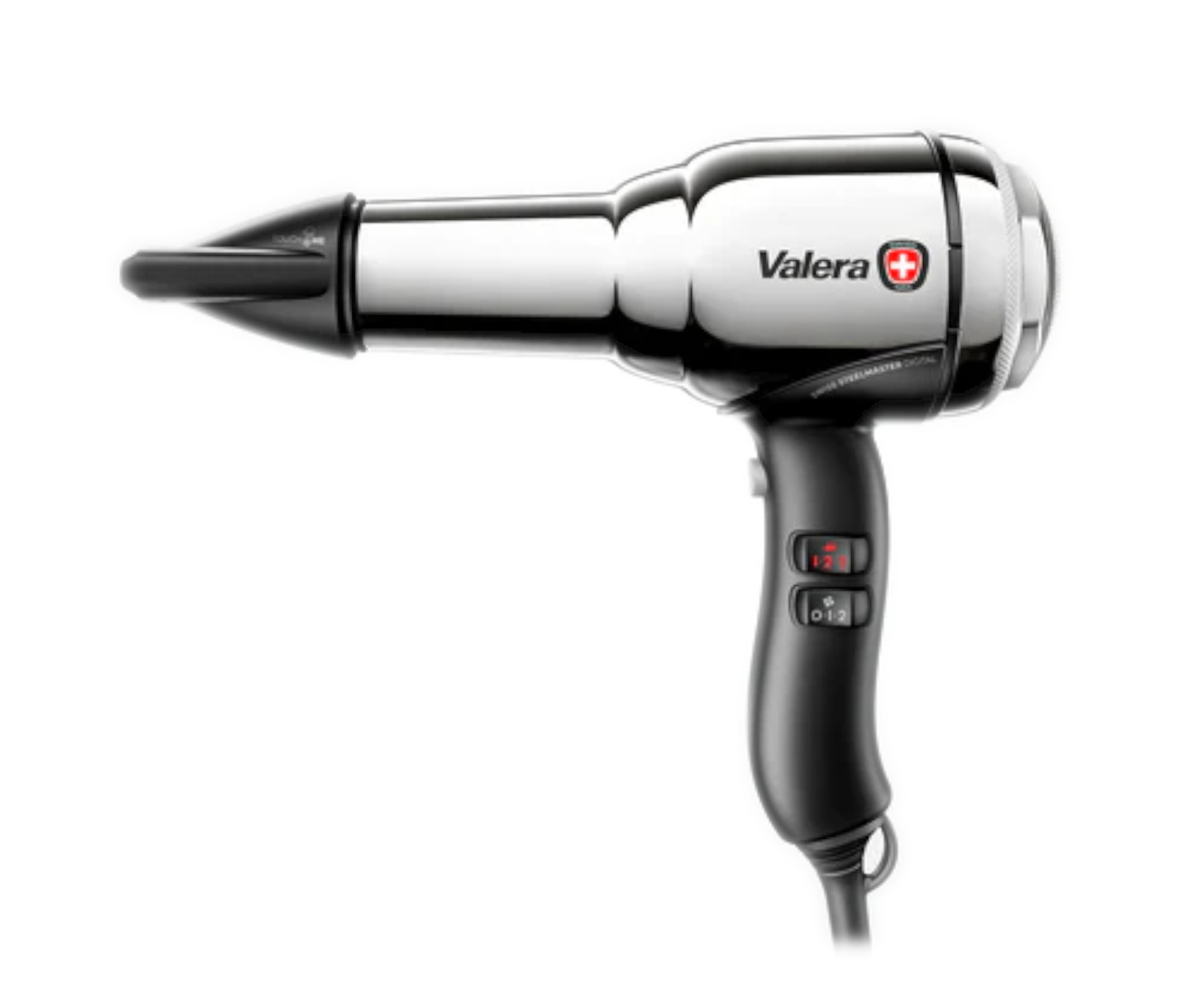 E-shop Profesionálny fén s ionizátorom Valera Professional Swiss Steel Master Digital - 2200 W, chrómový (SM588.05RCCR) + darček zadarmo