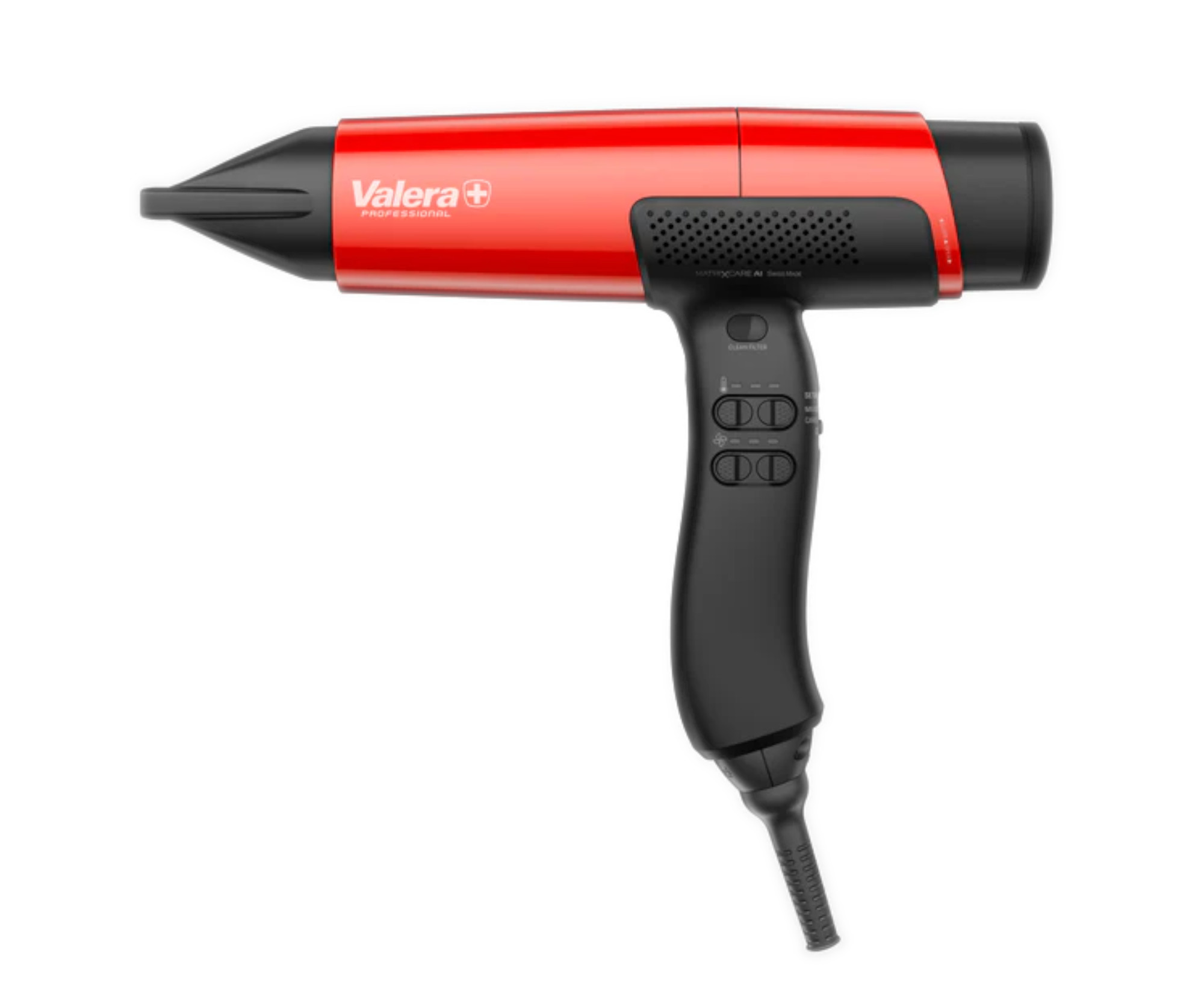 E-shop Profesionálny vysokorýchlostný digitálny sušič vlasov Valera Professional MatriXcare AI - 2000 W, metalický červený (501.00MAMR) + darček zadarmo