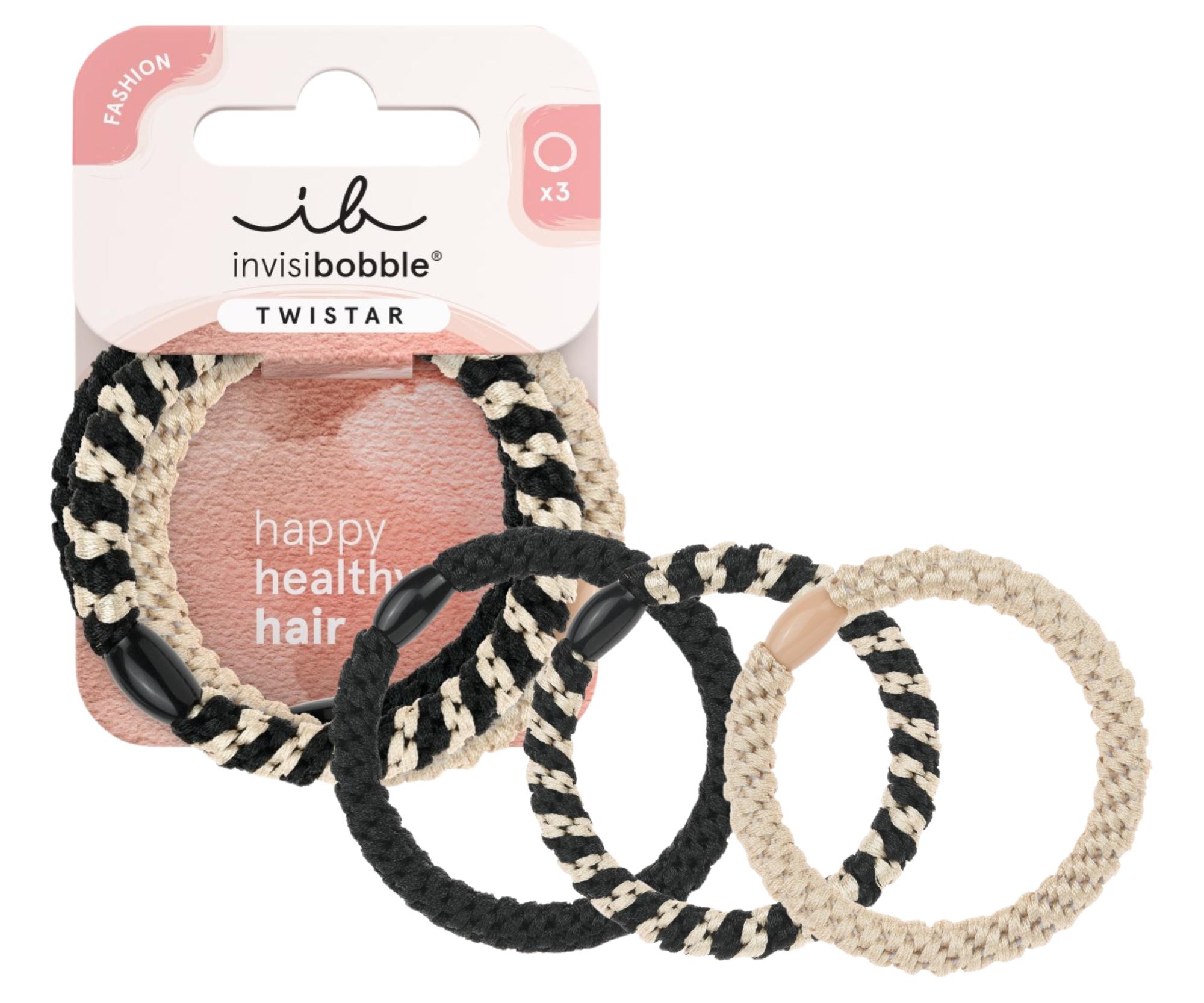 E-shop Sada ozdobných gumičiek do vlasov Invisibobble Twistar Classical Braids - 3 ks + darček zadarmo