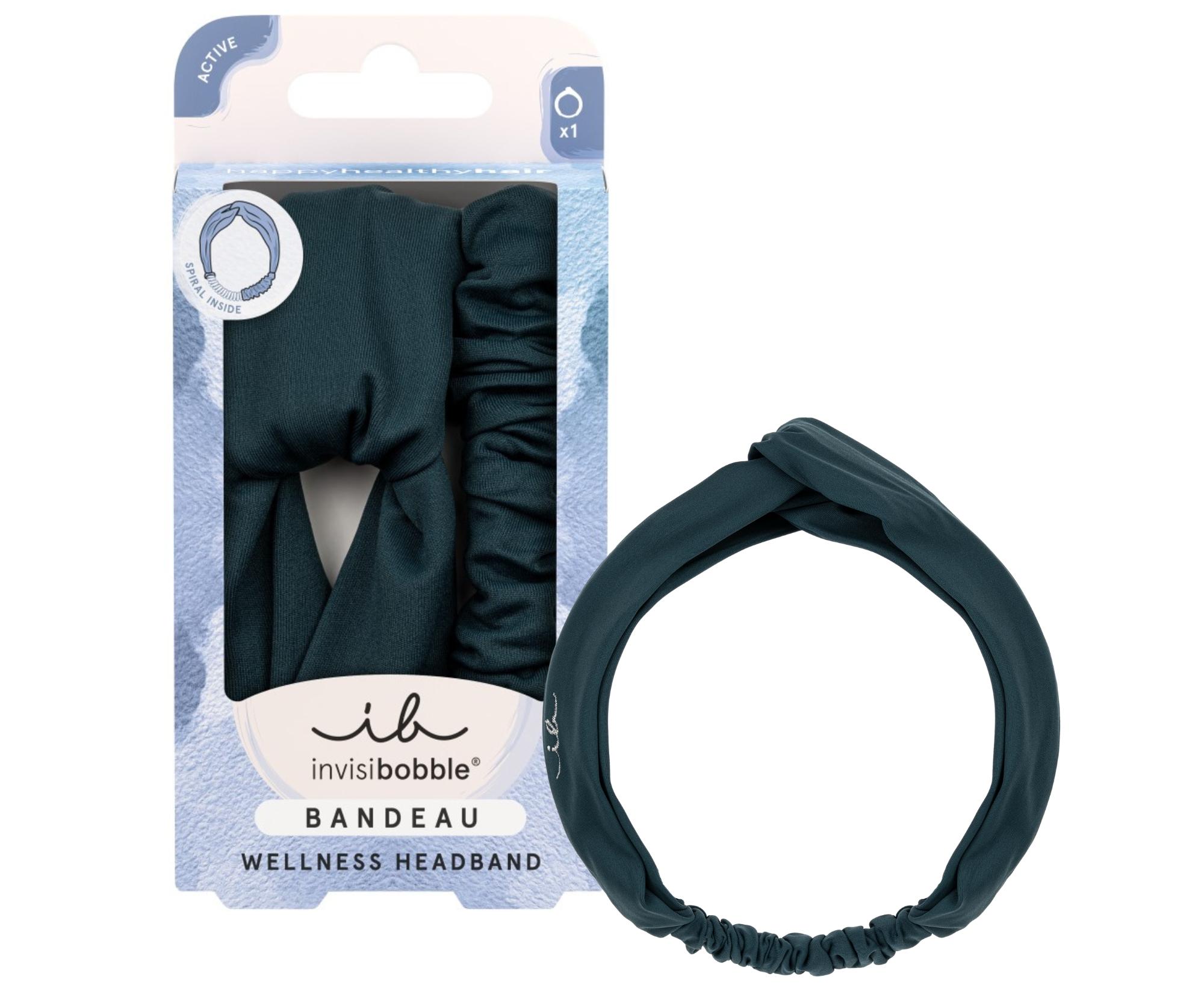 E-shop Látková čelenka do vlasov Invisibobble Bandeau Azure - modrá + darček zadarmo