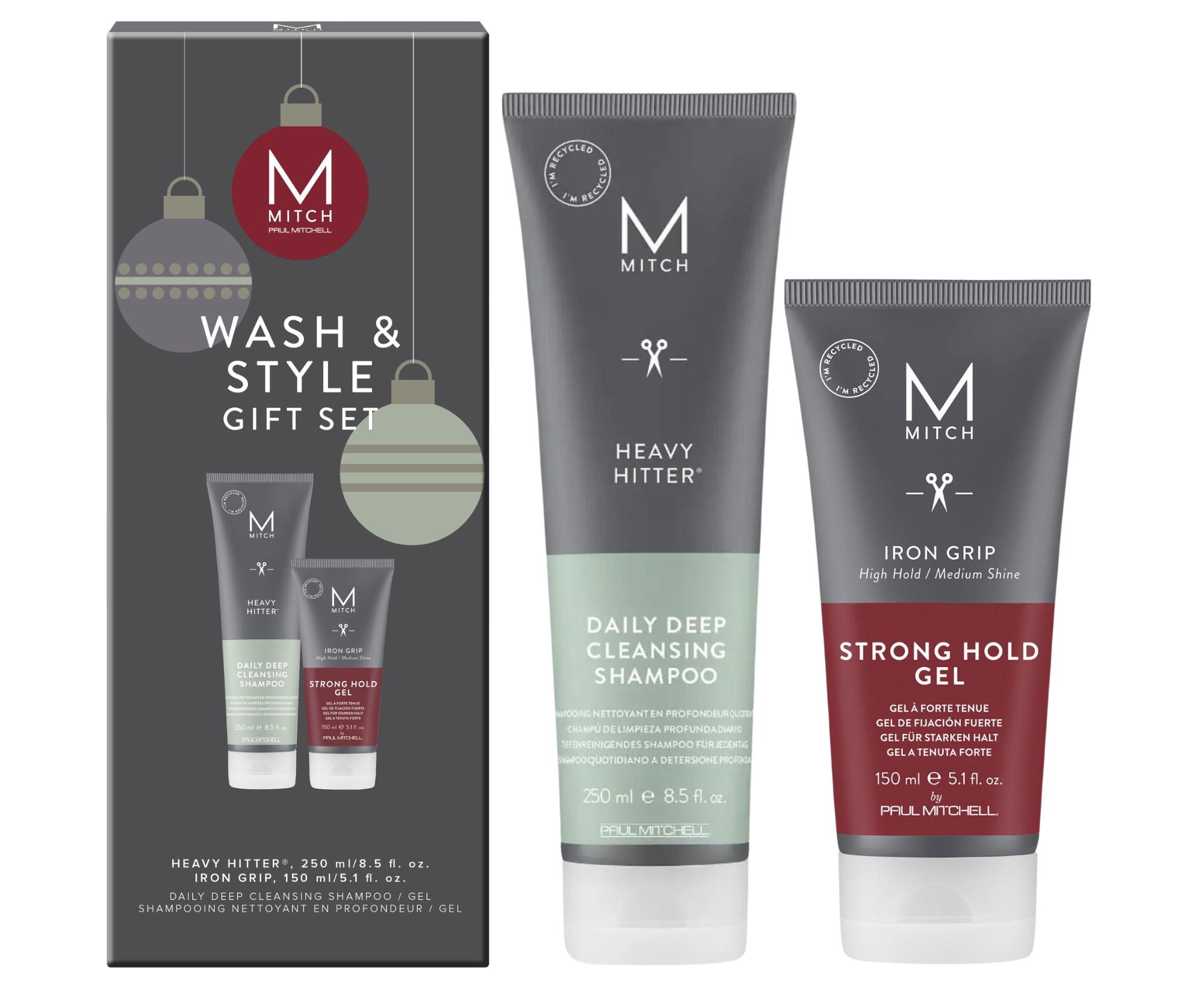 Pánska darčeková sada na starostlivosť a styling vlasov Paul Mitchell Mitch Wash  a  Style Gift Set + darček zadarmo