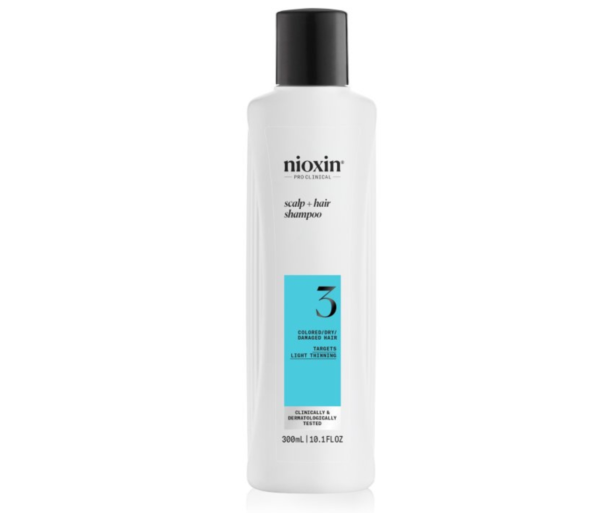 E-shop Šampón pre mierne rednúce farbené vlasy Nioxin System 3 Scalp + Hair Shampoo - 300 ml (99350179988) + darček zadarmo