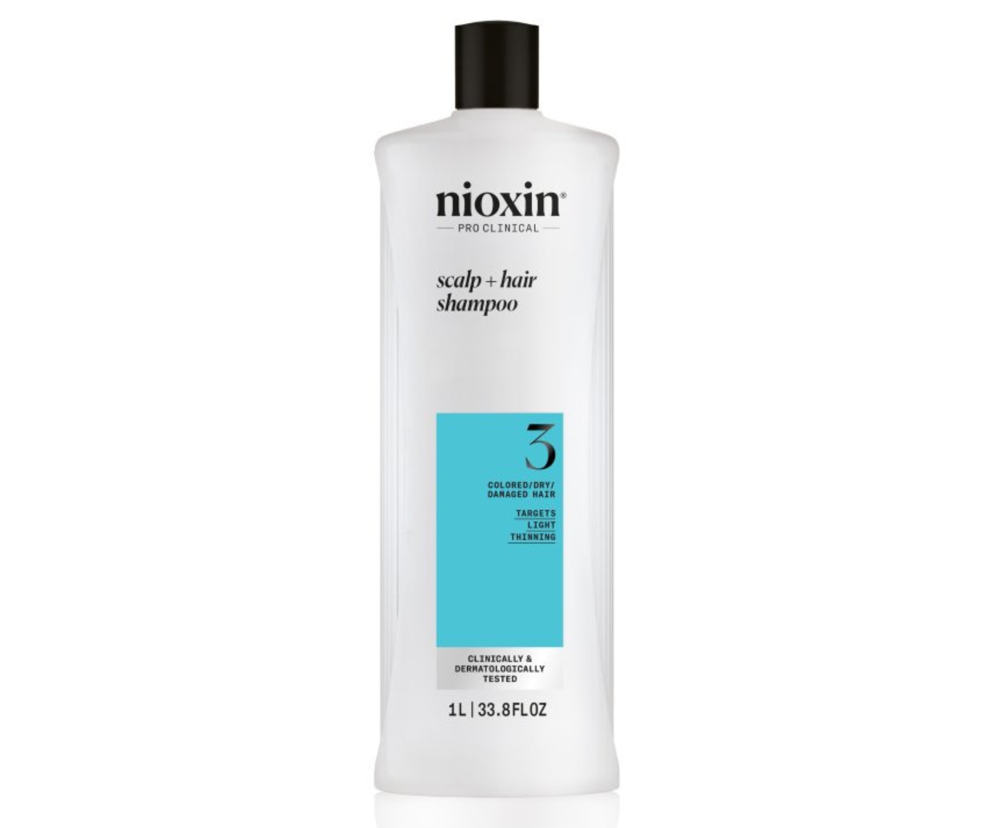 E-shop Šampón pre mierne rednúce farbené vlasy Nioxin System 3 Scalp + Hair Shampoo - 1000 ml (99350179989) + darček zadarmo