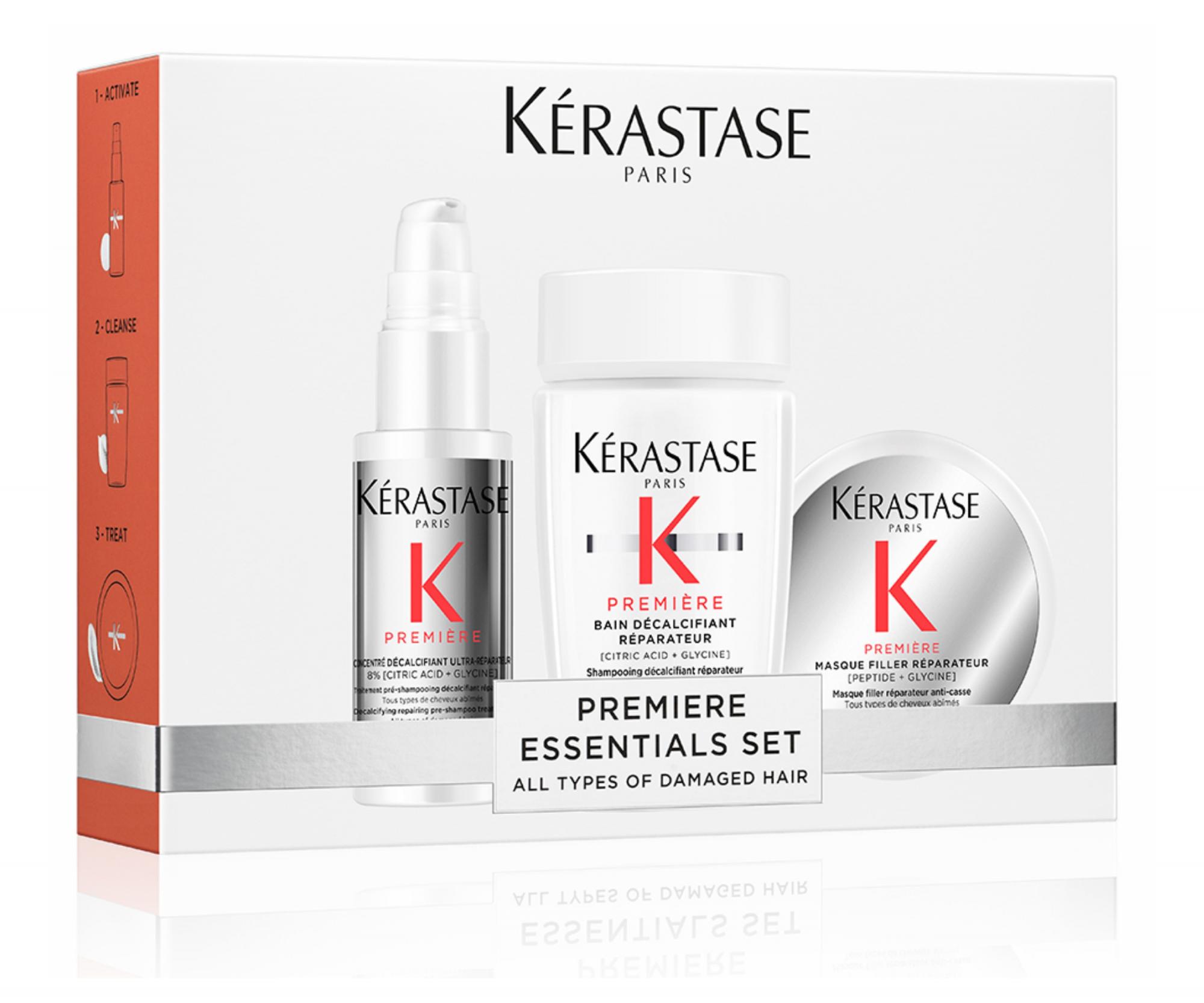 Darčeková cestovná sada na obnovu poškodených vlasov Kérastase Premiére Set For Damaged Hair + darček zadarmo