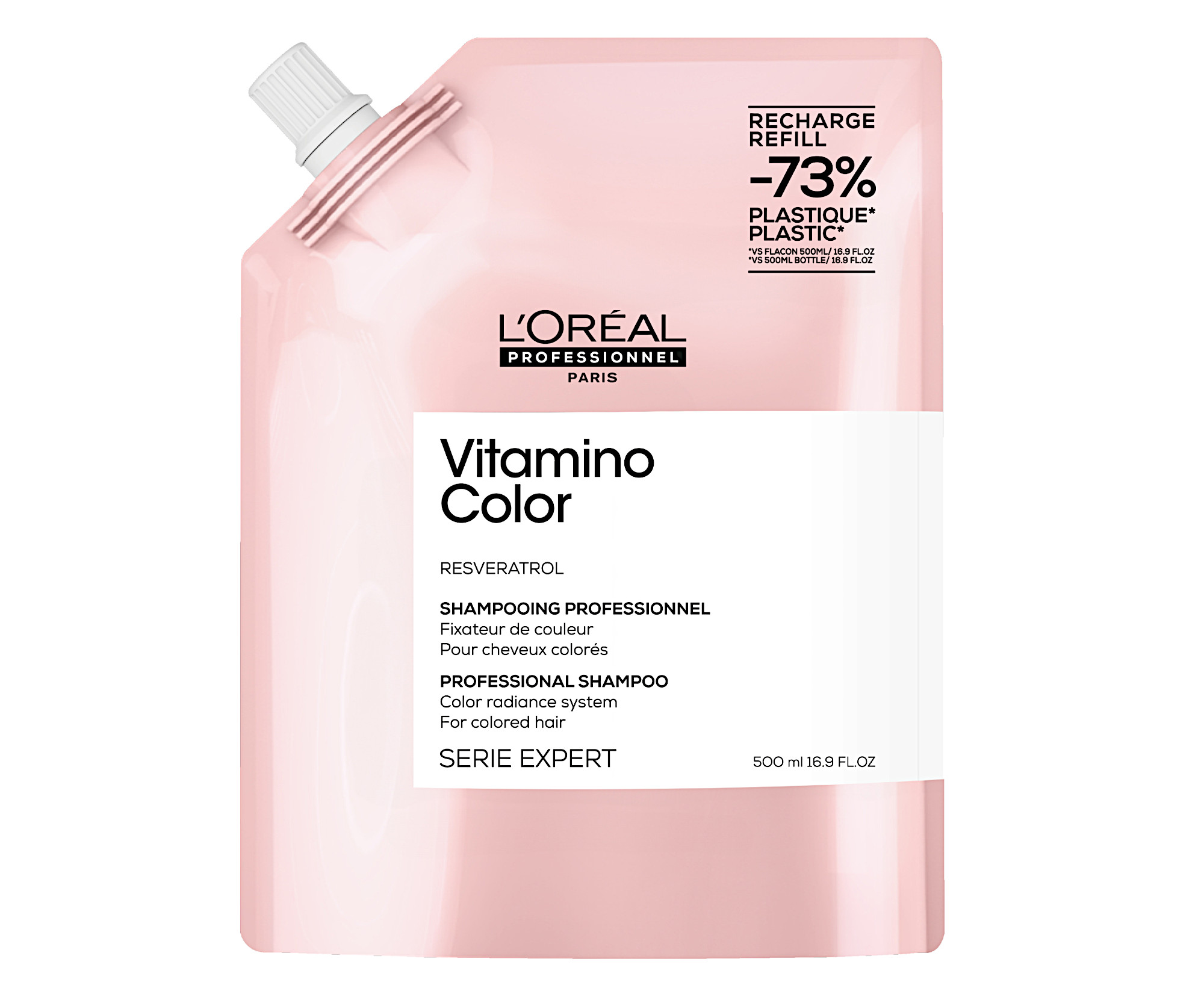 E-shop Šampón pre žiarivosť farby vlasov Loréal Professionnel Vitamino Color - 500 ml, náhradná náplň - L’Oréal Professionnel + darček zadarmo
