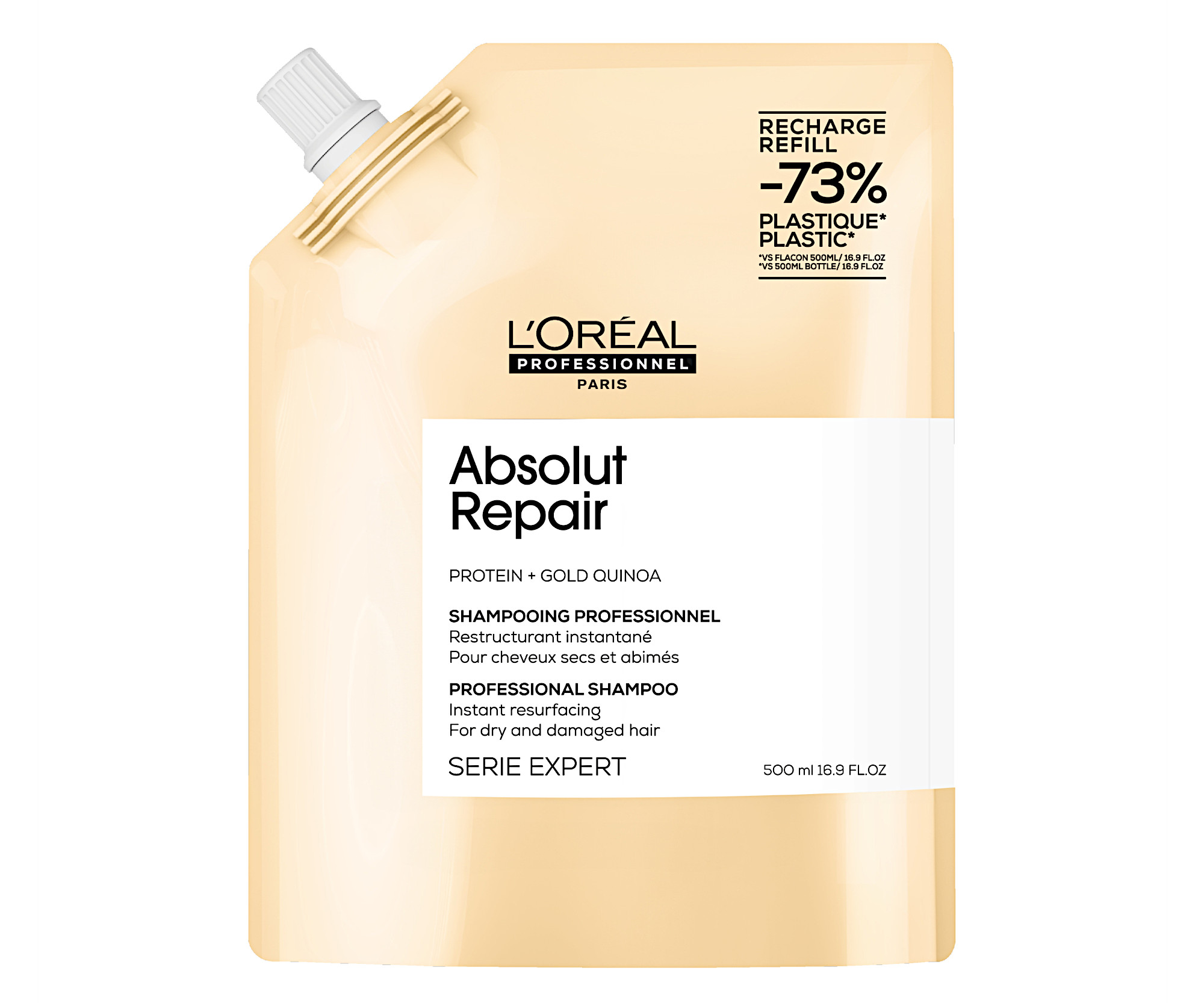 E-shop Šampón pre suché a poškodené vlasy Loréal Professionnel Serie Expert Absolut Repair - 500 ml, náhradná náplň - L’Oréal Professionnel + darček zadarmo