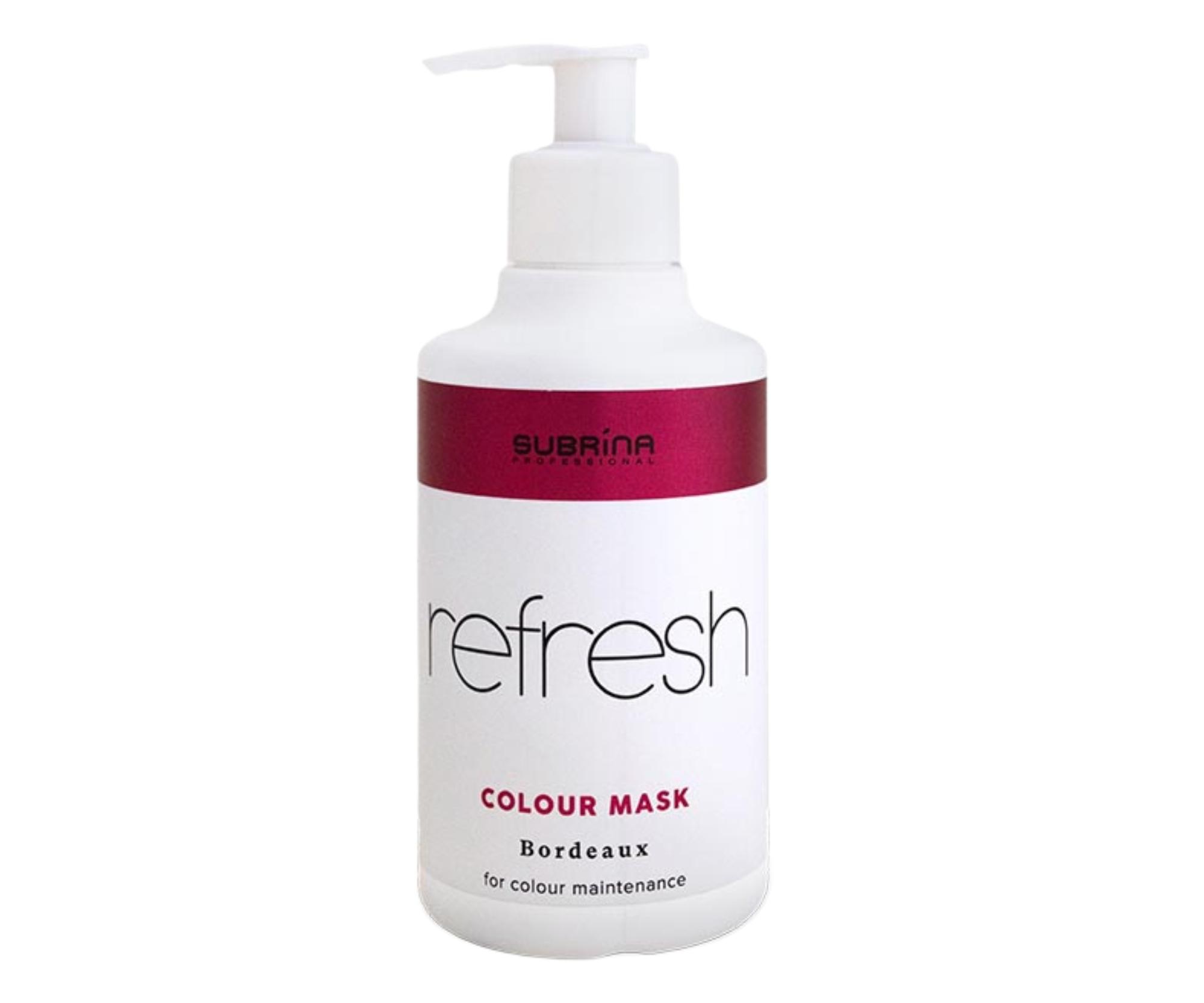 E-shop Vyživujúca farbiaca maska Subrina Professional Refresh Colour Mask Bordeaux - bordó, 250 ml + darček zadarmo
