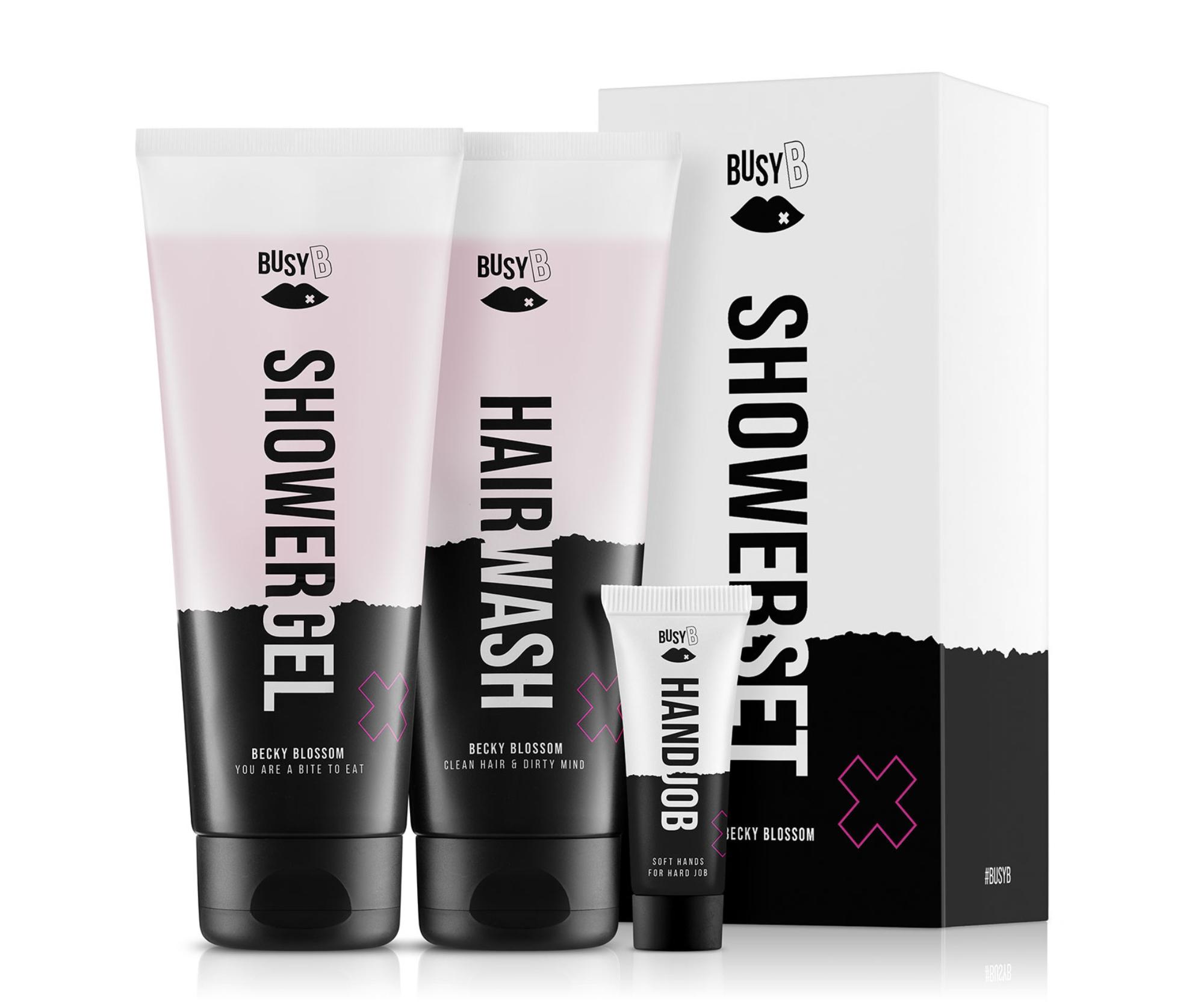 E-shop Darčeková sada pre kompletnú starostlivosť o telo a vlasy BusyB Shower Set Becky Blossom + darček zadarmo