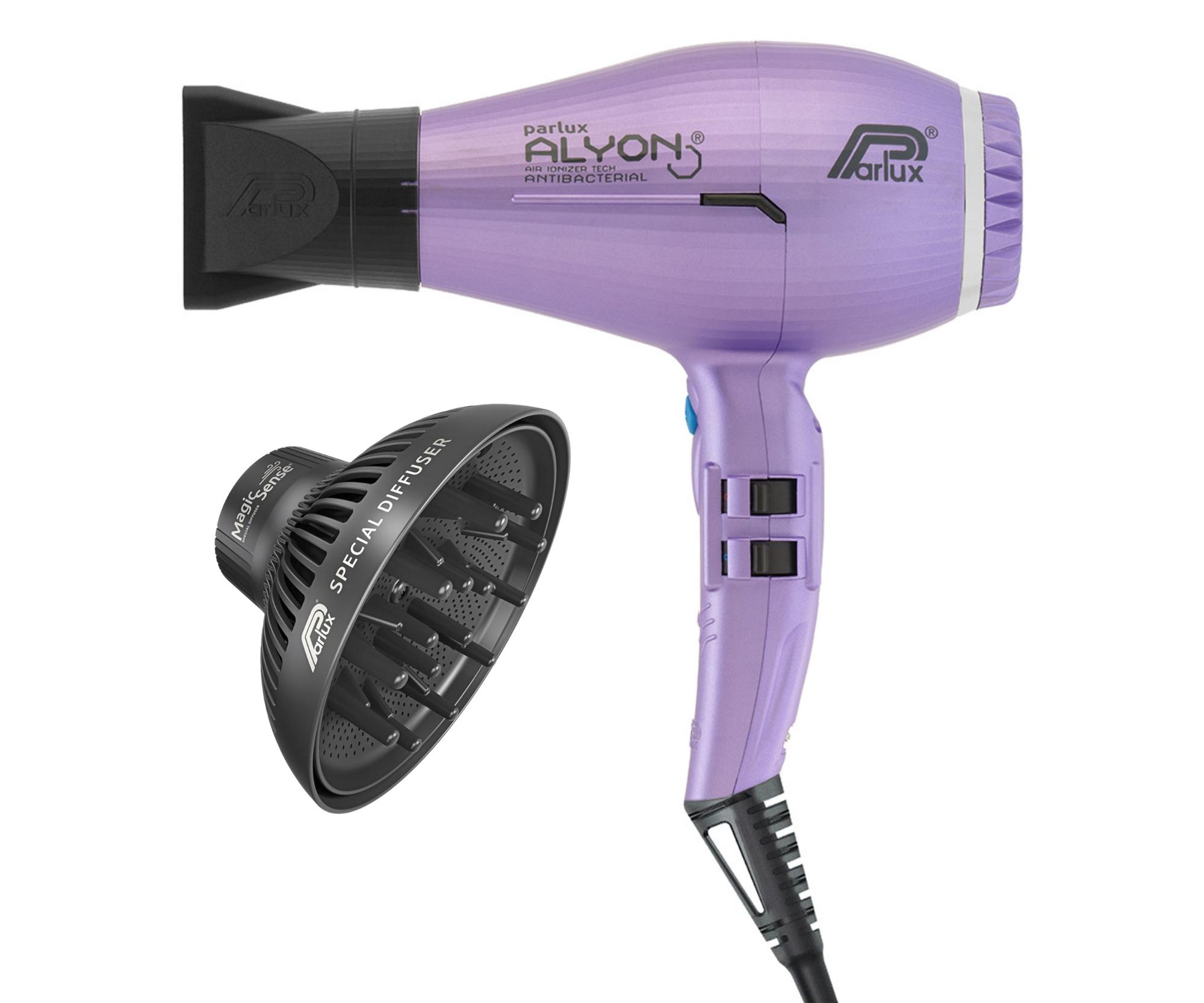 E-shop Set profesionálneho fénu na vlasy Parlux Alyon a difuzéra Parlux Magic Sense - fialový, 2250 W + darček zadarmo