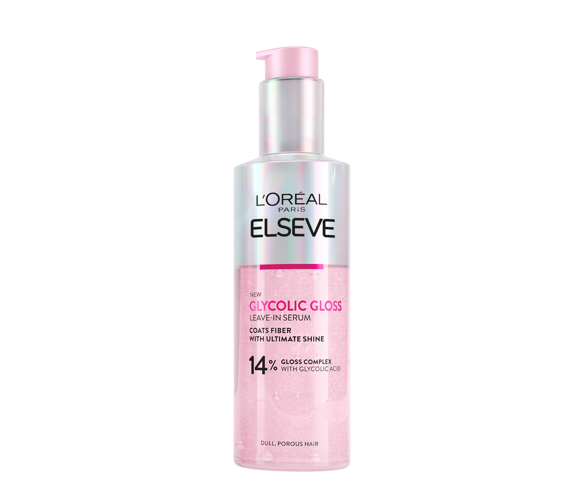 E-shop Bezoplachové sérum pre žiarivo lesklé a hladké vlasy Loréal Paris Elseve Glycolic Gloss - 150 ml - L’Oréal Paris + darček zadarmo