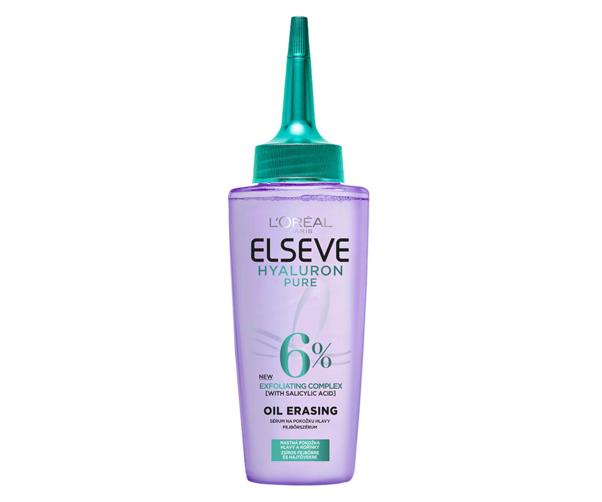 E-shop Čistiace sérum pre mastnú pokožku hlavy a korienky s kyselinou salicylovou Loréal Paris Elseve Hyaluron Pure - 102 ml - L’Oréal Paris + darček zadarmo