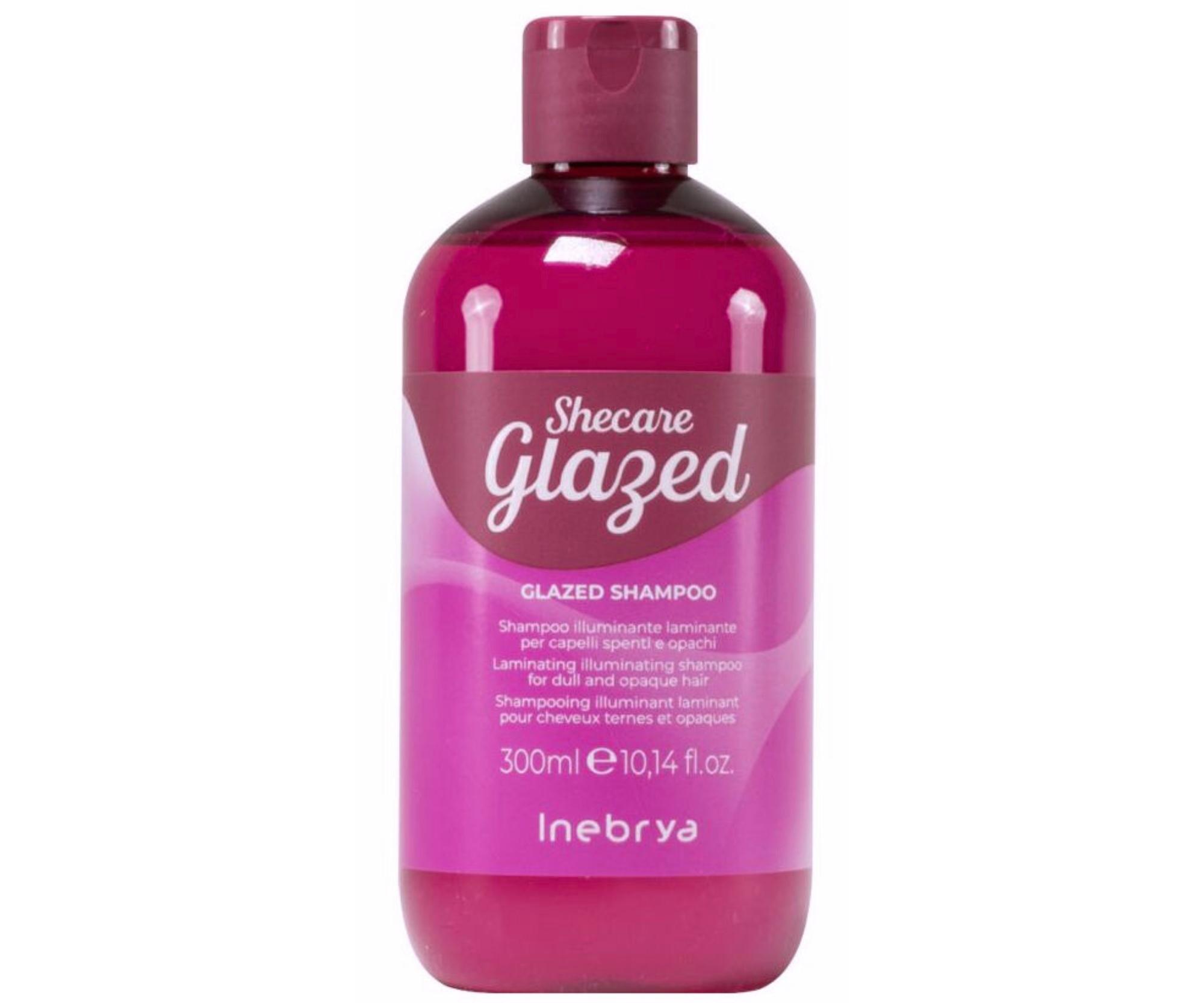 E-shop Rozjasňujúci a hydratačný šampón pre vlasy bez lesku Inebrya Shecare Glazed Shampoo - 300 ml + darček zadarmo