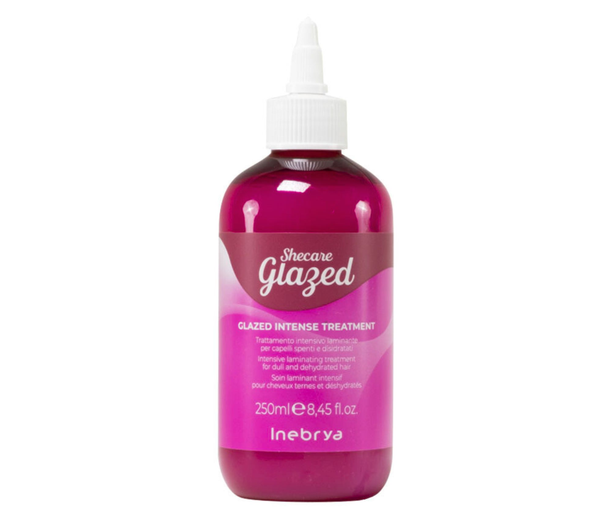 E-shop Intenzívna hydratačná kúra pre vlasy bez lesku Inebrya Shecare Glazed Intense Treatment - 250 ml + darček zadarmo