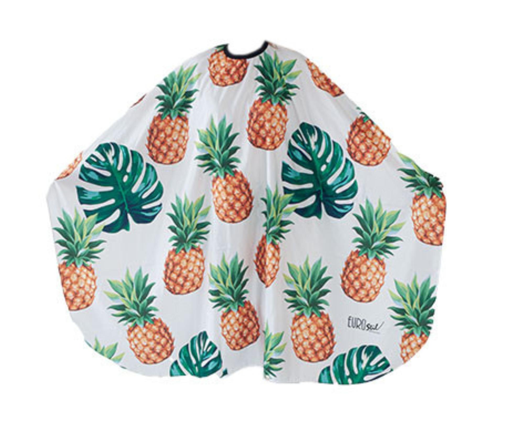 E-shop Kadernícka pláštenka na strihanie Eurostil Professional - ananas - kovový háčik (07575) + darček zadarmo